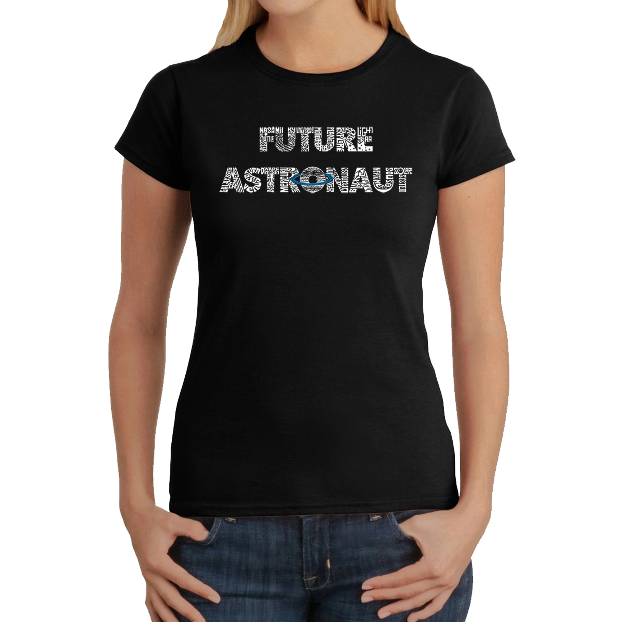 LA Pop Art Women's Word T-Shirt - Future Astronaut