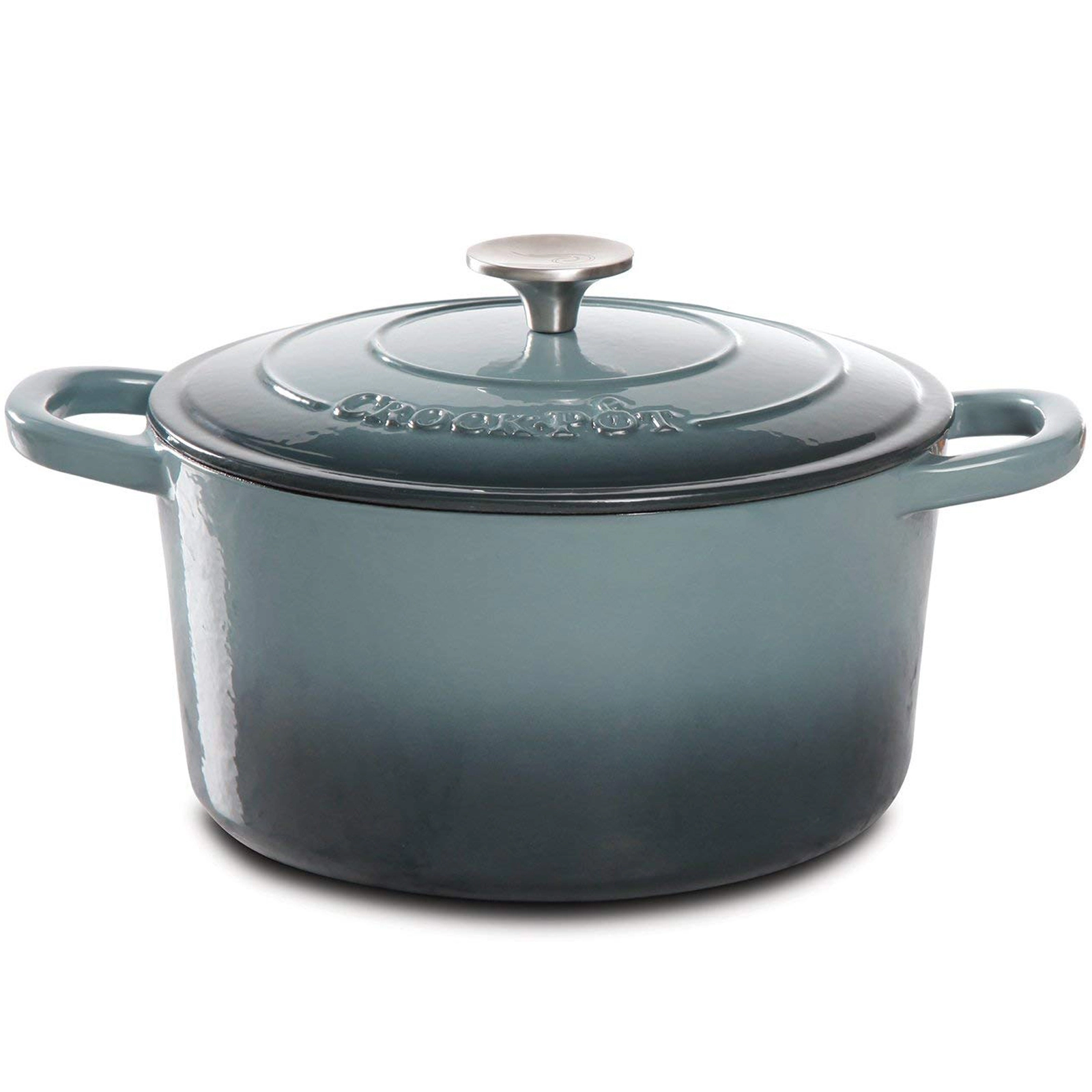 Crockpot Artisan 5 Quart Round Enameled Cast Iron Dutch Oven with Lid