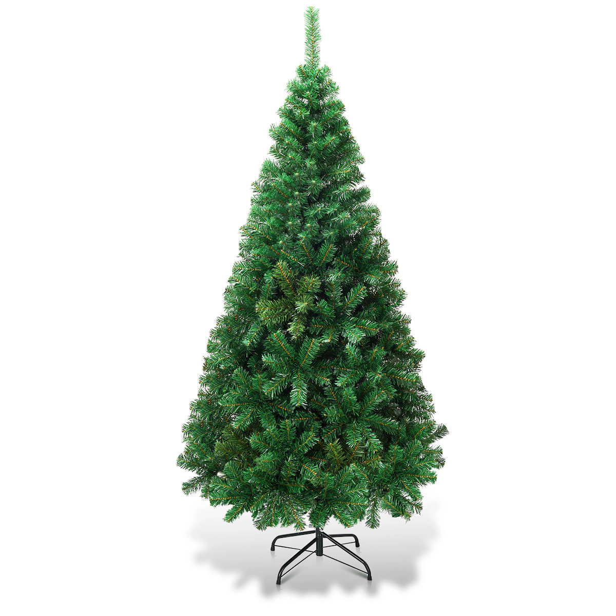 Costway 5/6/7/8Ft Artificial PVC Christmas Tree W/Stand Holiday Season Indoor Outdoor