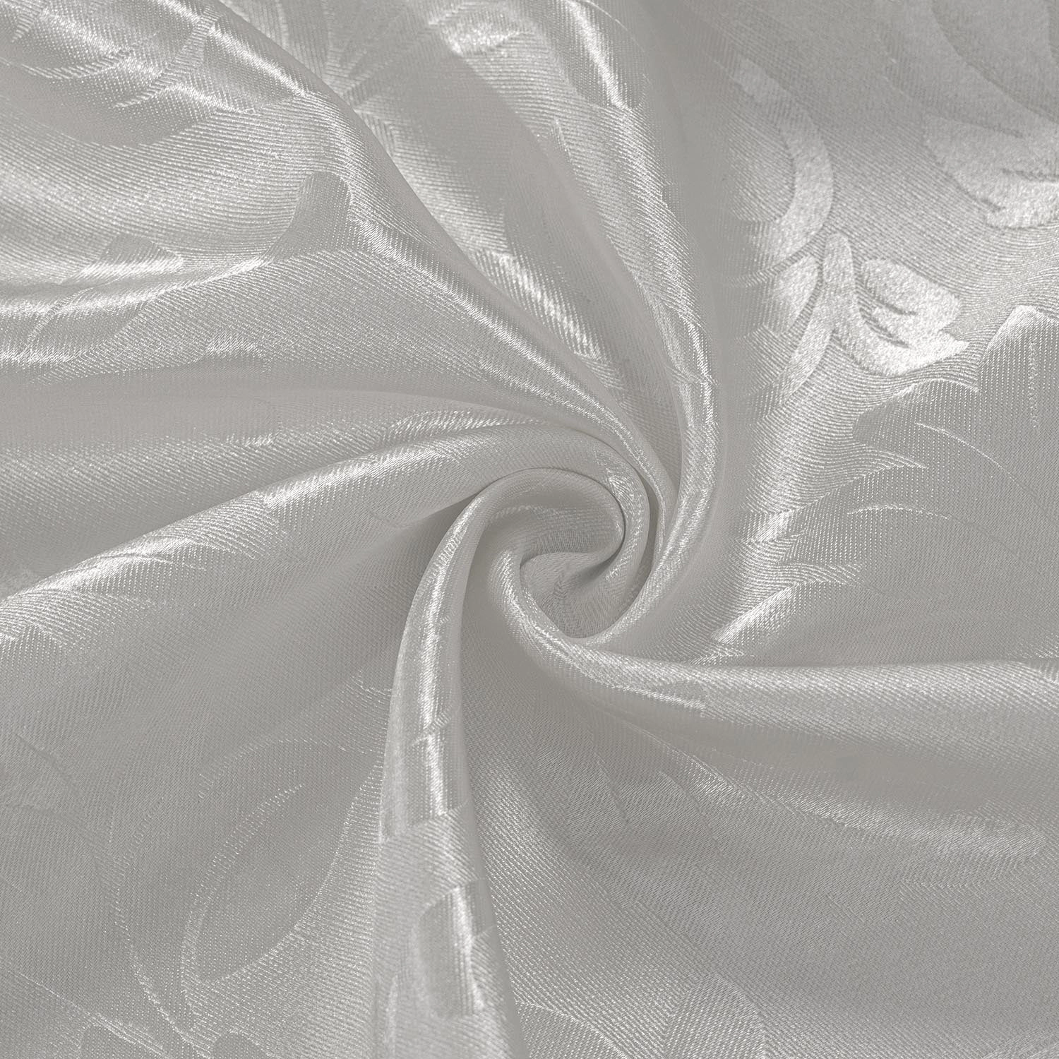 Olivia Gray 100% Polyester 200 GSM Dyson Embossed Blackout Grommet Curtain Panel 54" x 90" Silver