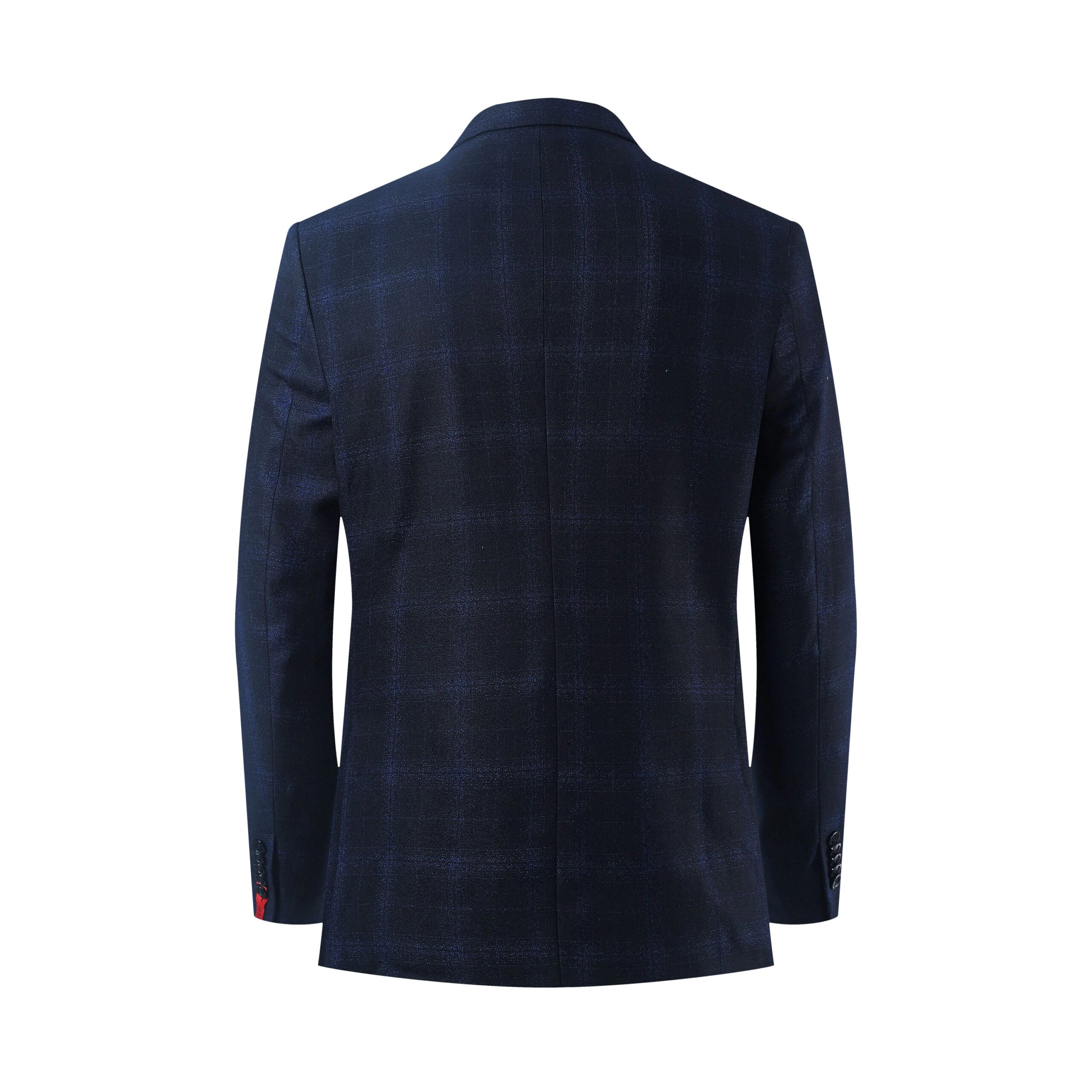 Elie Balleh Men's Slim Fit Plaid Single Breasted Blazer