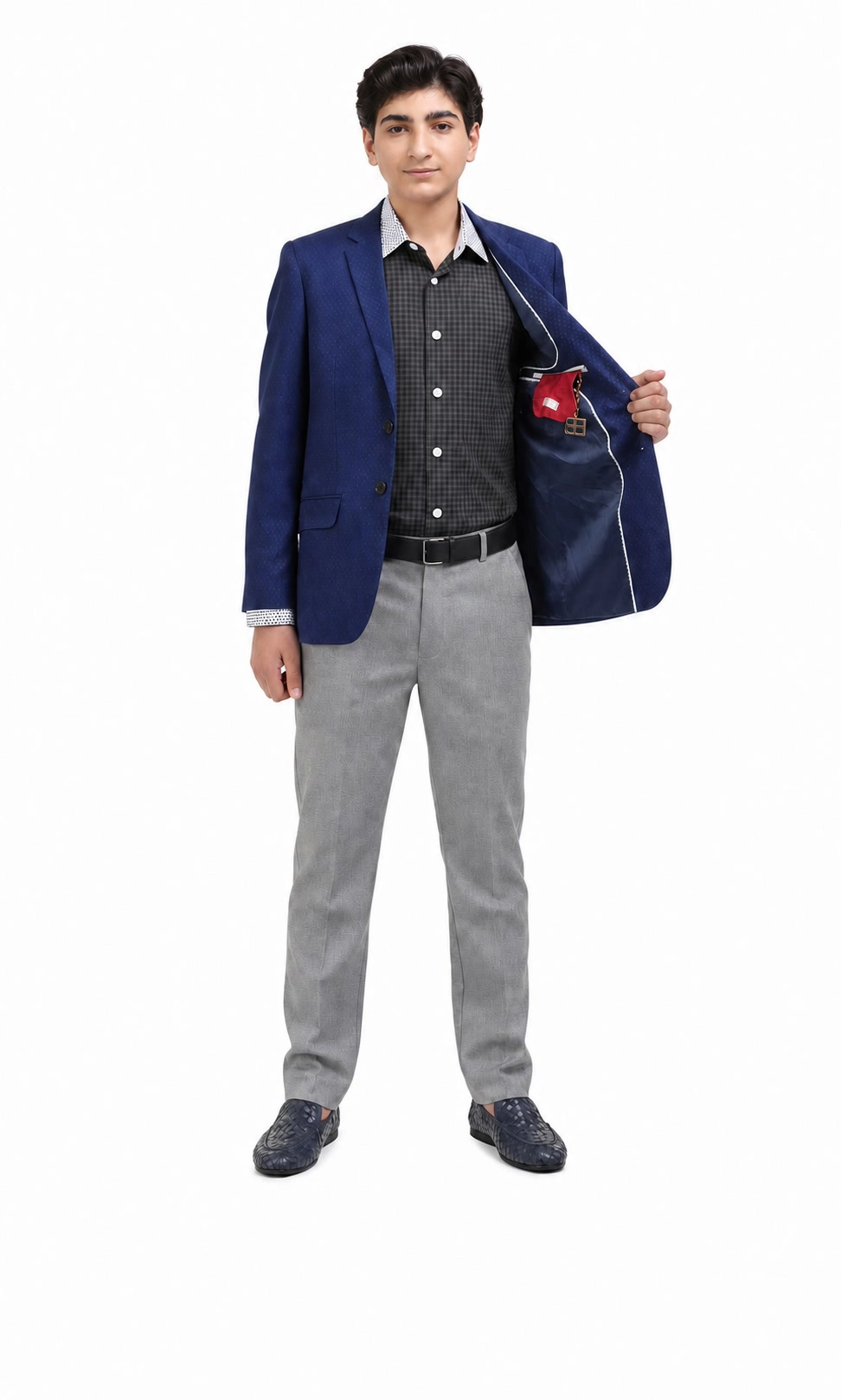 Elie Balleh Boys Slim Fit Digital Rain Jacket