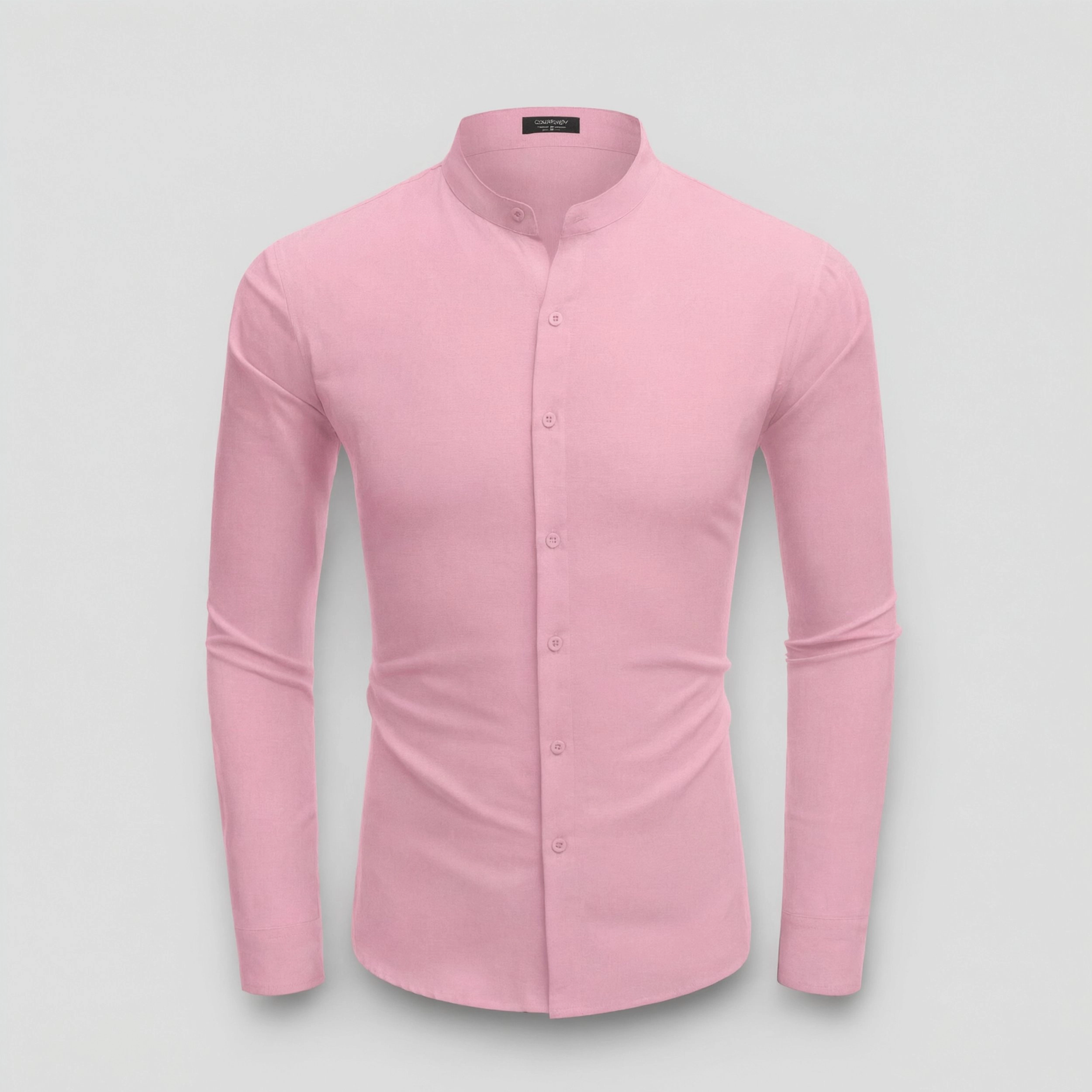 COOFANDY Men's Slim Fit Long Sleeve Henley Neck Button Front Shirt