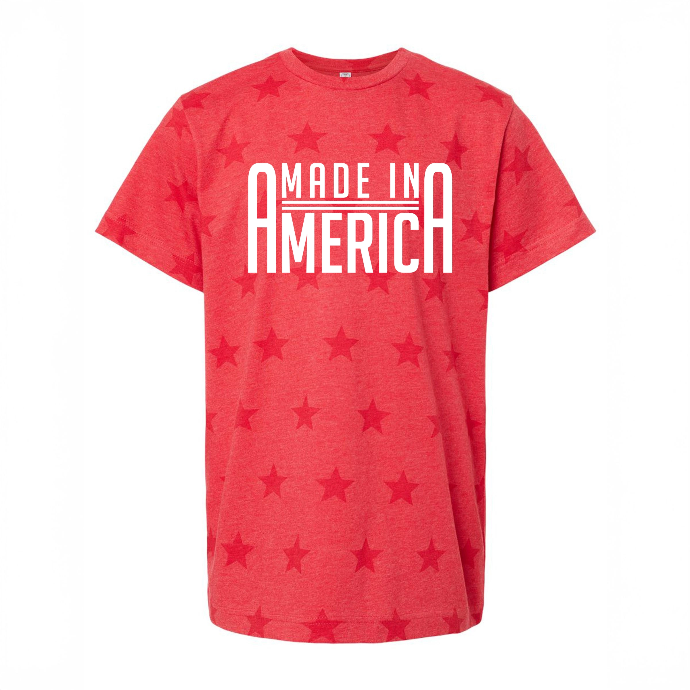 The Juniper Shop - Made America Rounded Youth Short Sleeve Star Tee