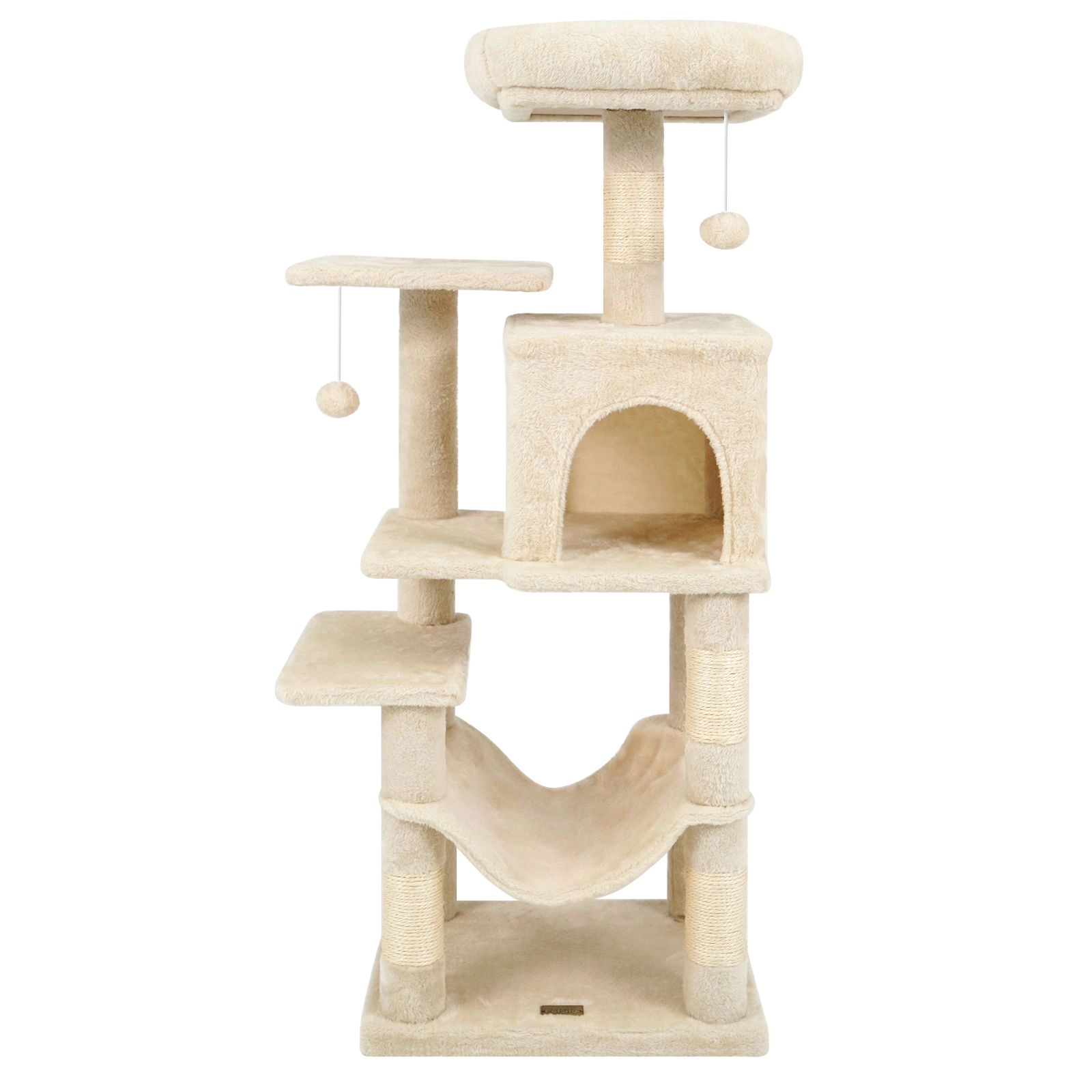 SlickBlue Multi-Level Cat Tower with Scratching Posts and Hammock