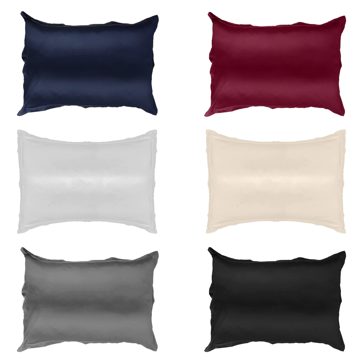 GBruno Silky Satin King Pillowcase Set, 2 Pcs