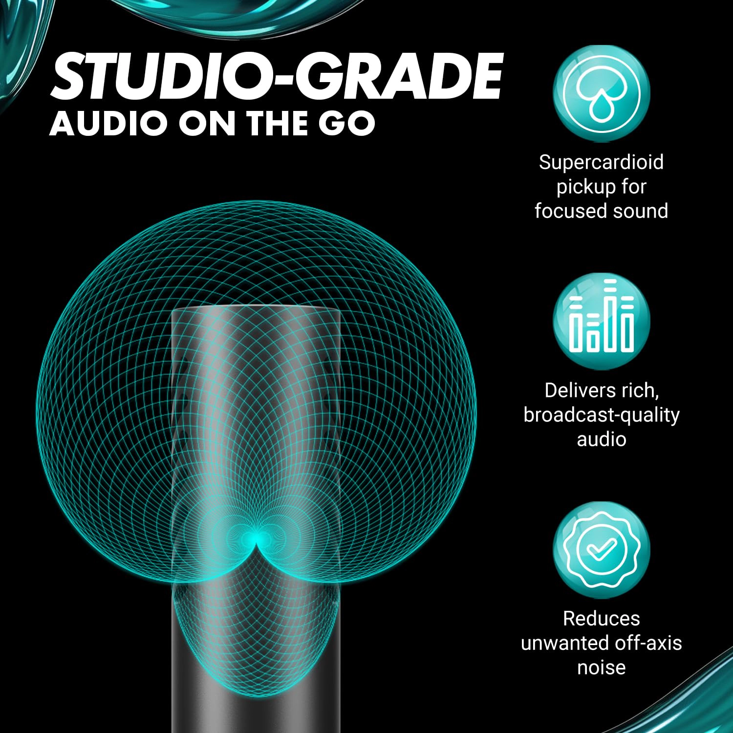 Movo VXR10-AI Shotgun Microphone with AI Noise Cancellation - Camera Microphone for DSLR, Smartphone and Computer