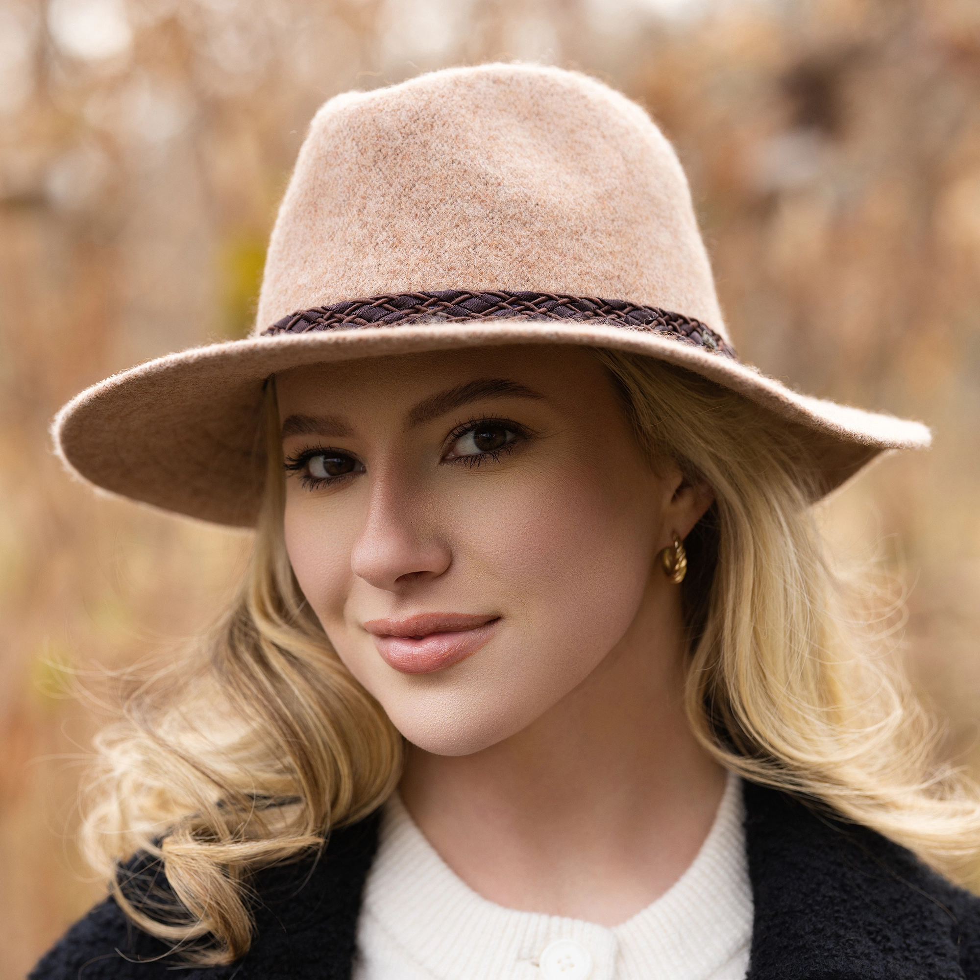 Kanut Sports Holly Knit Brimmed Winter Bucket Hat - 50% Wool Polyester
