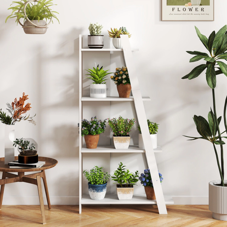 Hivvago Modern 4-Tier Vertical Display Bookshelf