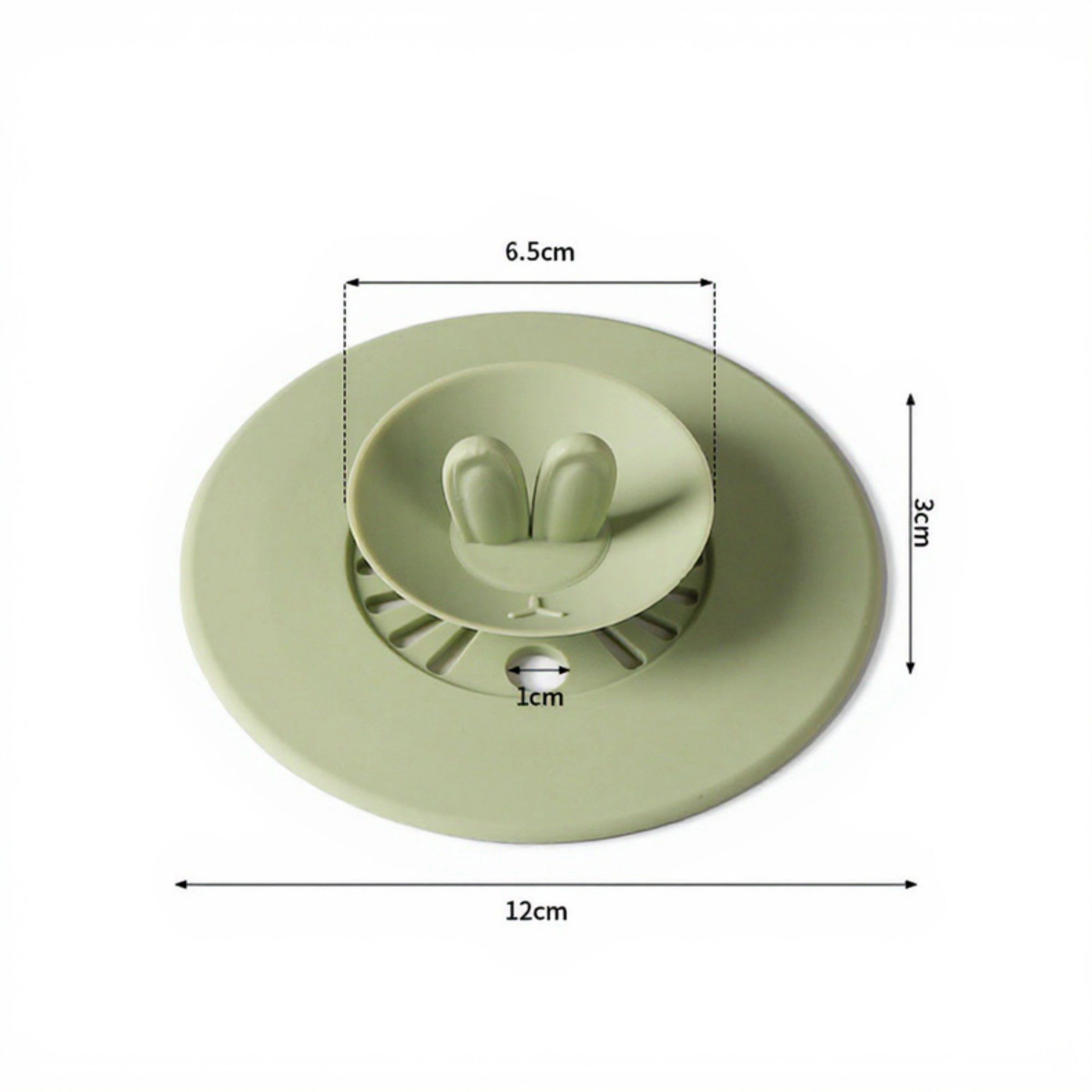 Alilang Unisex 4pcs per Set Silicone Bunny Ear Cup Lid Dustproof Insulated Drink Cover with Pop Up Vent Seal 4.6x0.7in
