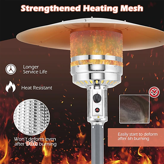 SUGIFT 50000 BTU Propane Patio Heater with Round Table Design 48,000 ...