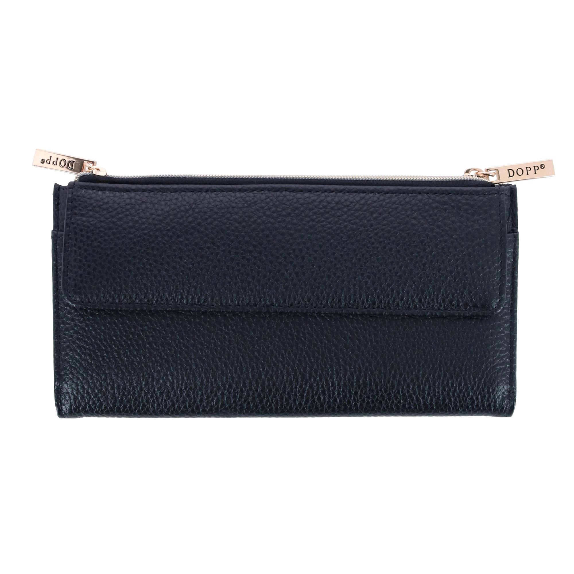 Julia Buxton Women's Leather Dopp Cosmopolitan Clutch Wallet