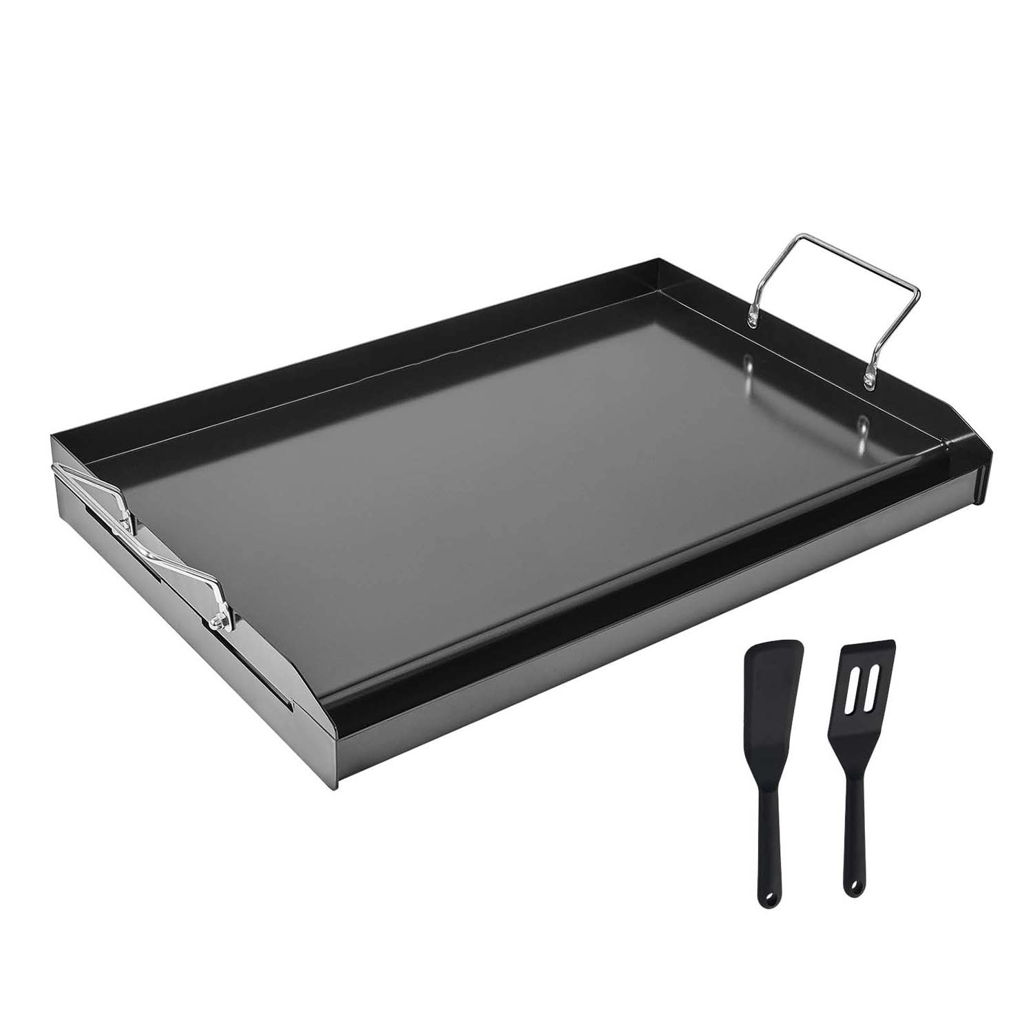 HONGGE Stainless Steel Griddle Universal Flat Top Rectangular Plate Gas Grill for BBQ Teppanyaki Portable