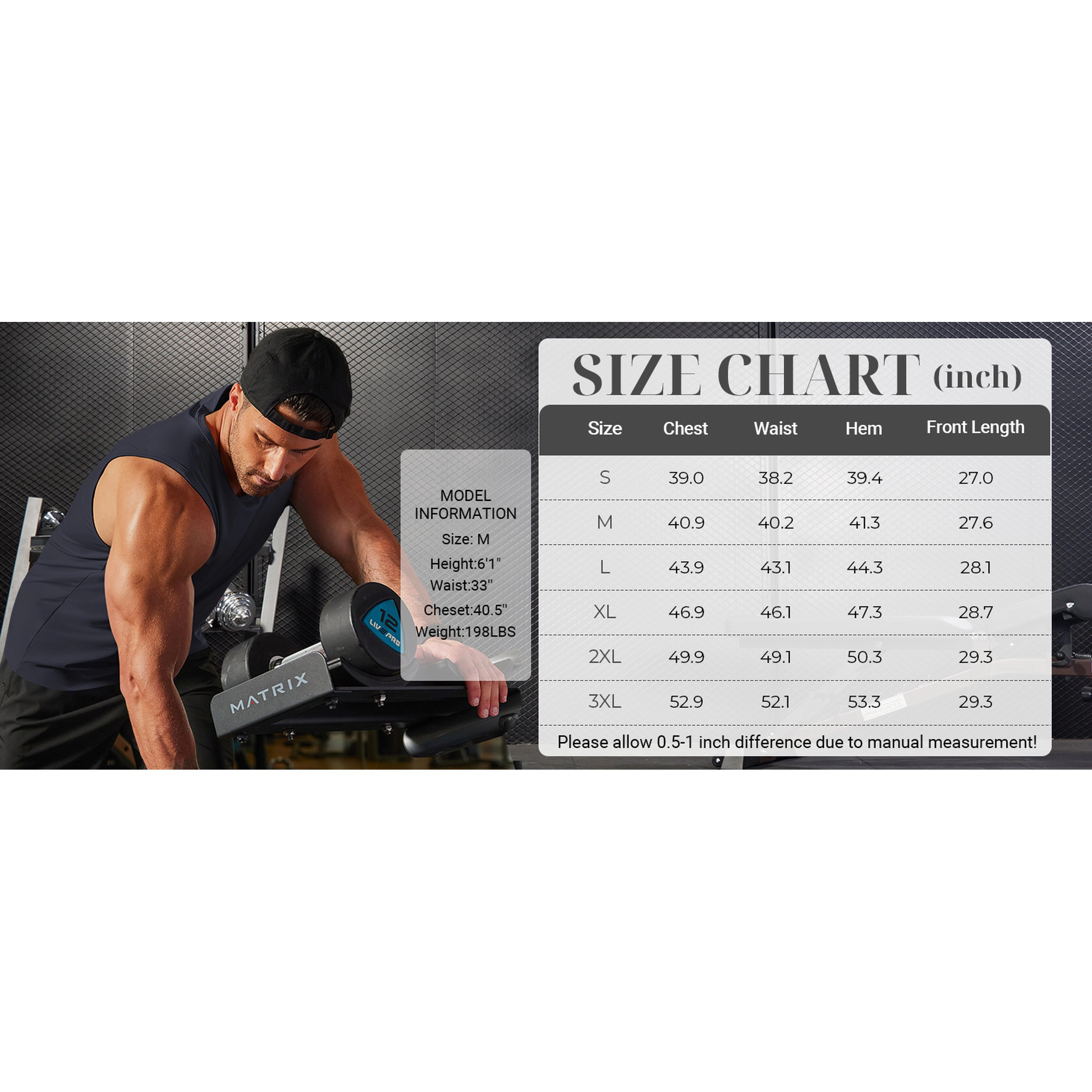 COOFANDY Men's Regular Fit Crew Neck Sleeveless Gym Training Tank Top