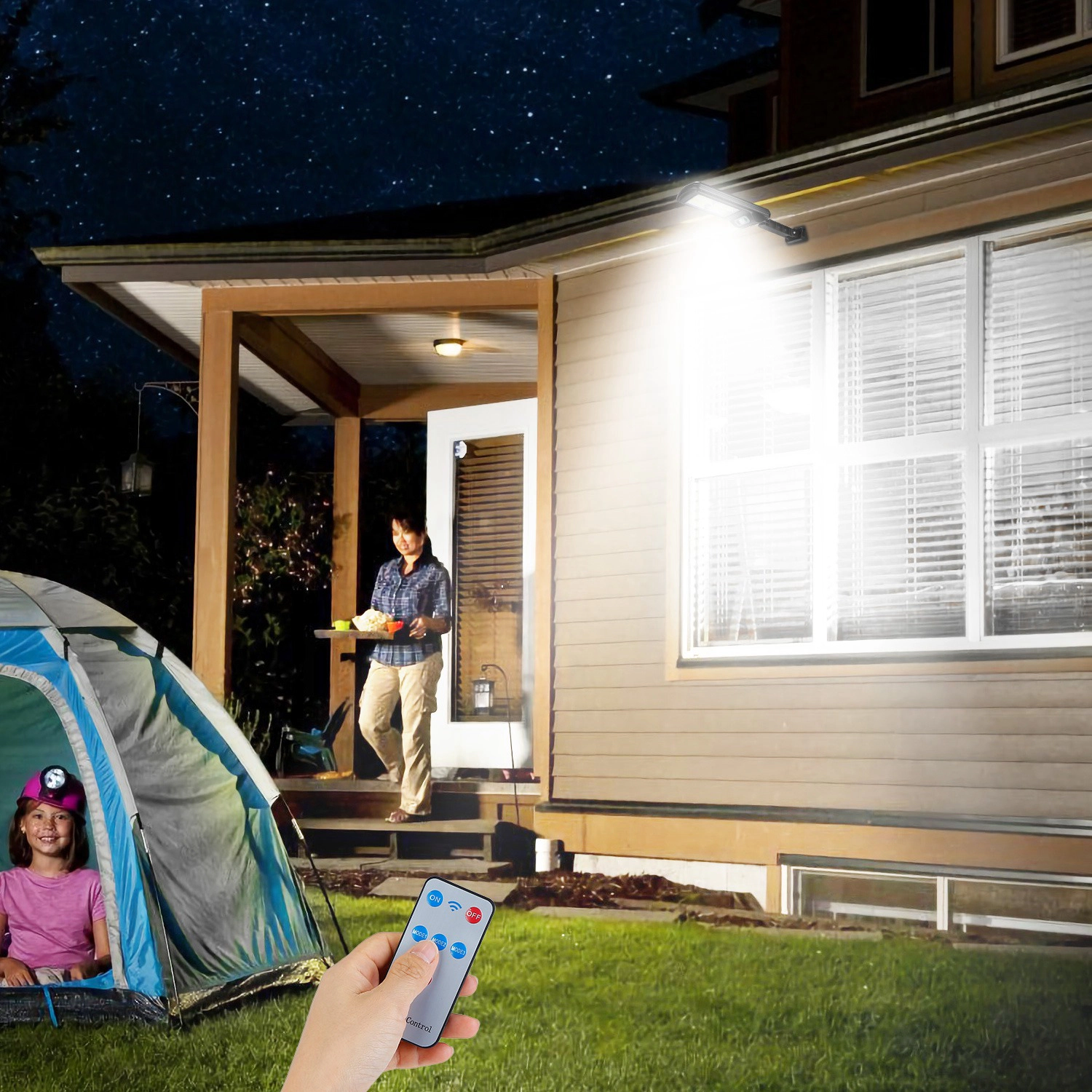 GBruno Solar 450W Motion Sensor Wall Light