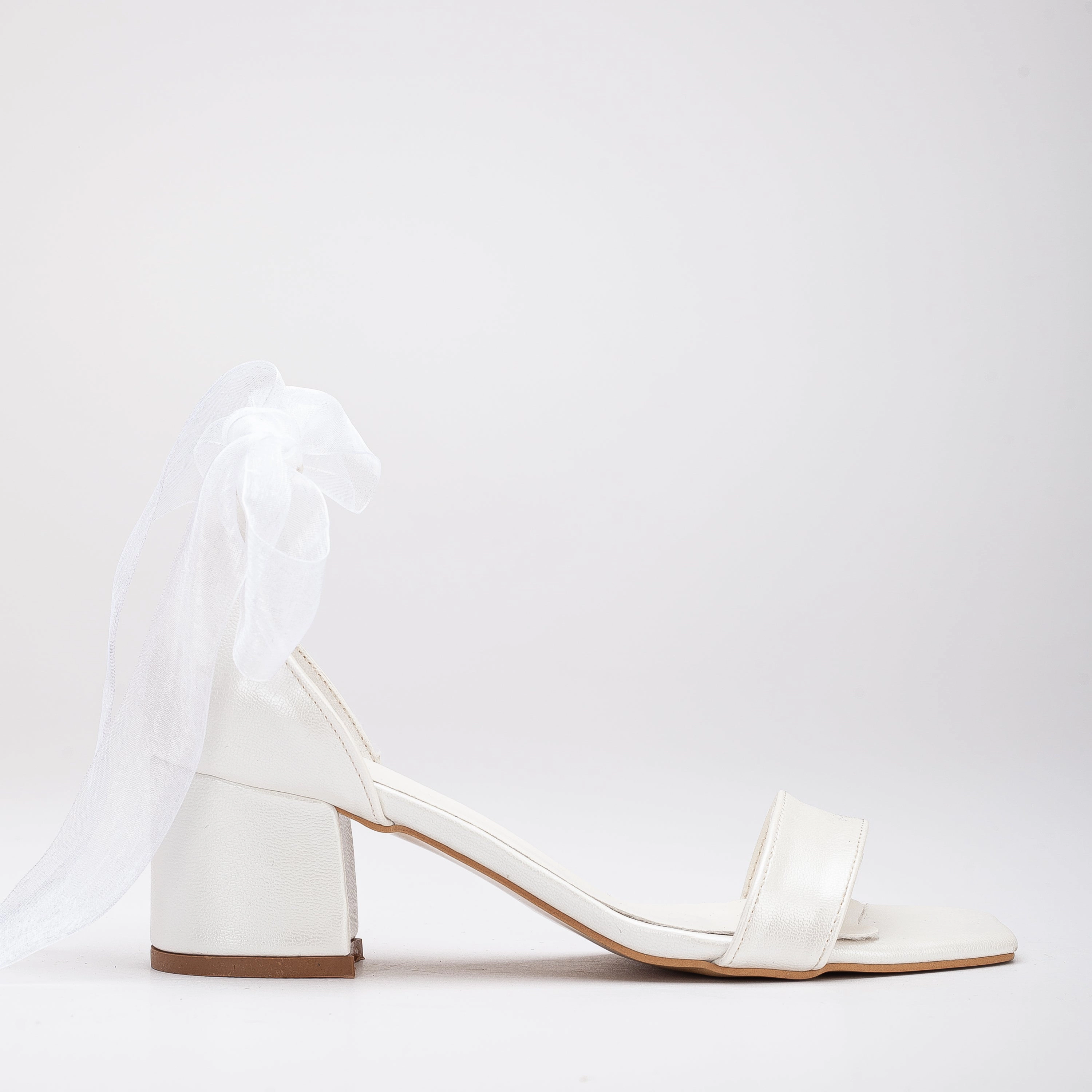 Forever & Always Womens Athena Low Heel Sandals with Ribbon