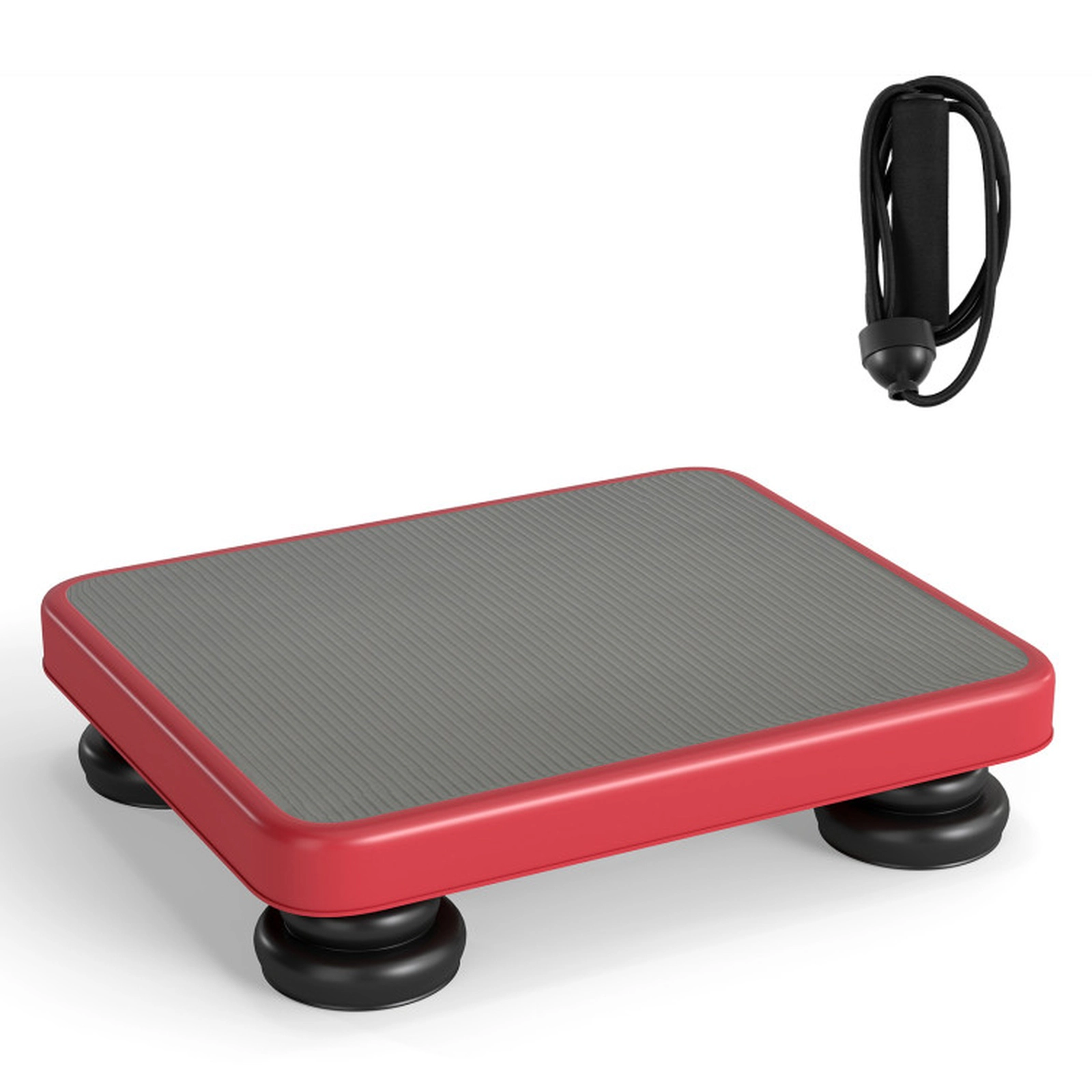 SUGIFT 24 x 20-in Kids Rebounder Bouncing Board with Elastic Rope 330-lb Capacity Ages 3+ Red