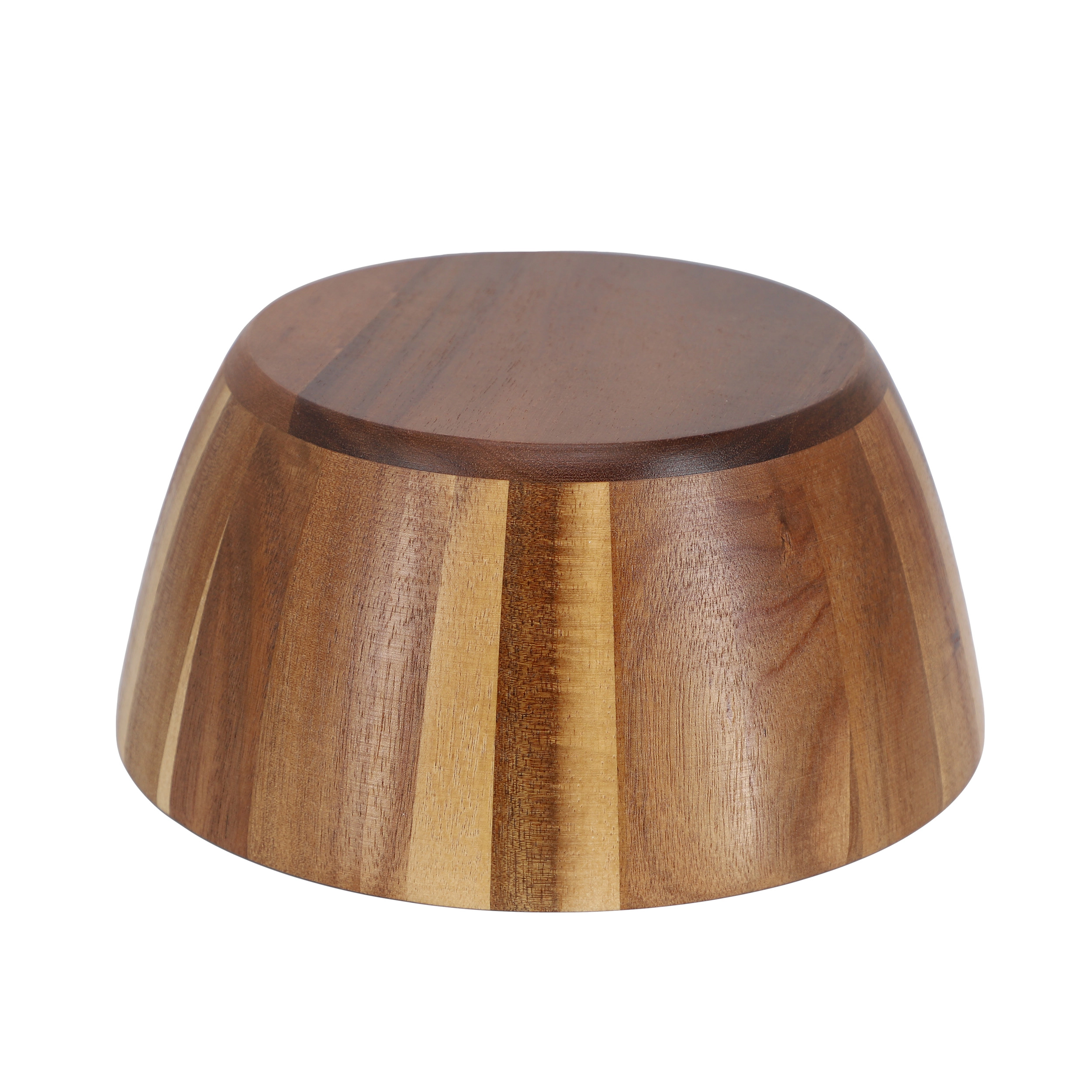 MegaChef 2 Piece 8.5 Inch Acacia Wood Salad Bowl Set
