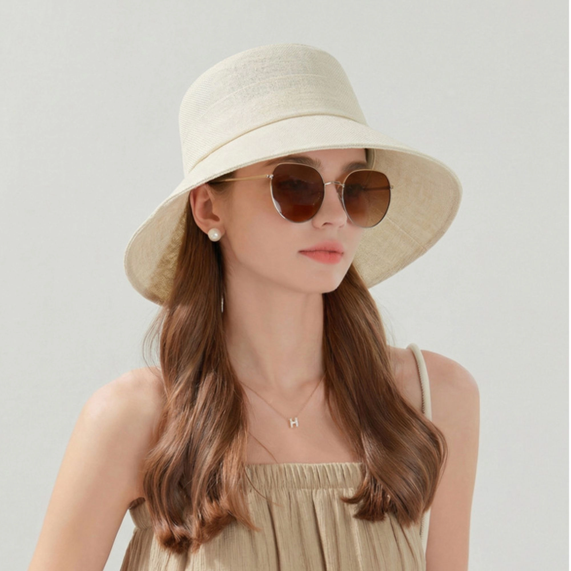 Anna-Kaci Women's Women Wide Brim Bucket Hat Classic Solid Sun Lightweight Casual Everyday