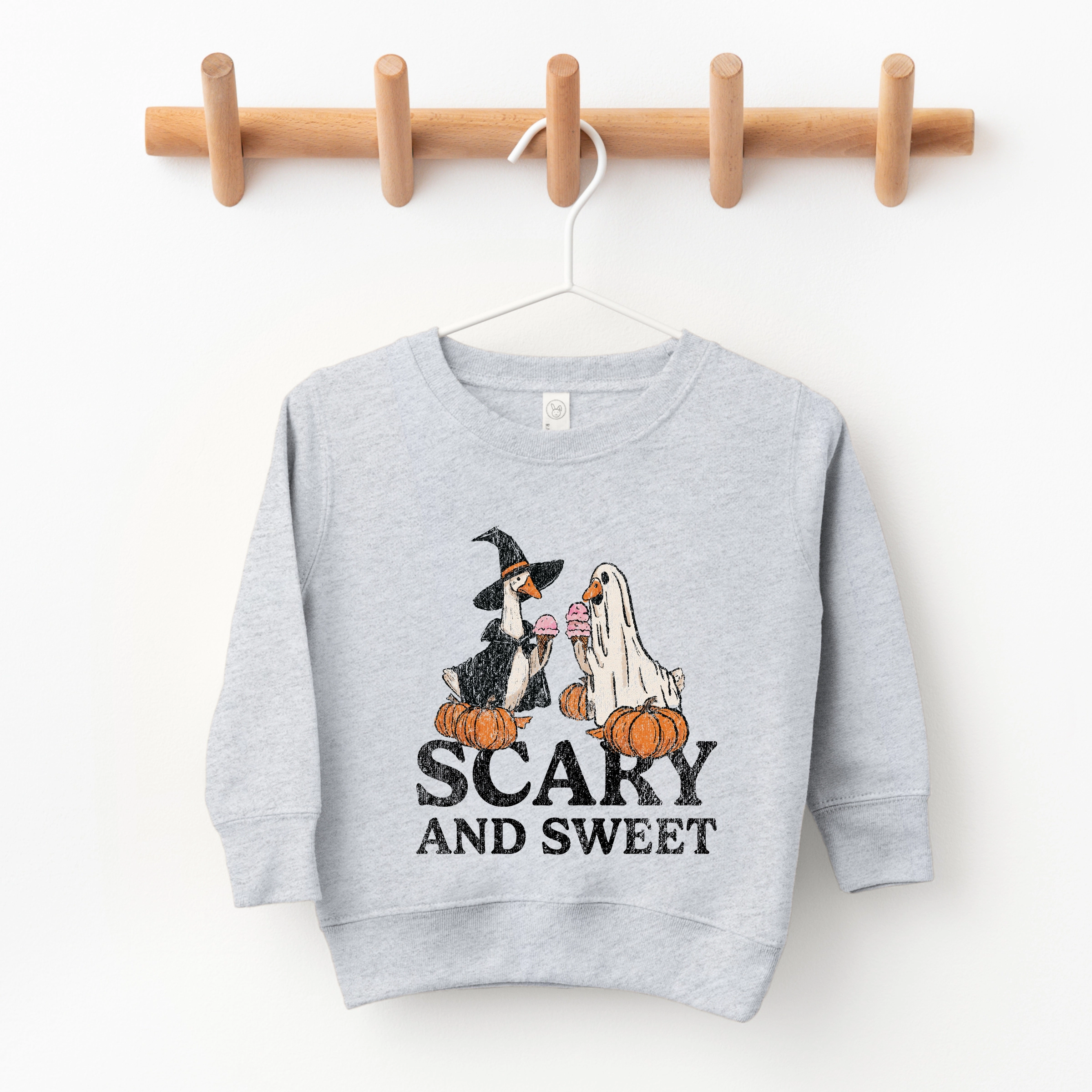The Juniper Shop - Toddler Graphic Sweatshirt Scary and Sweet Geese