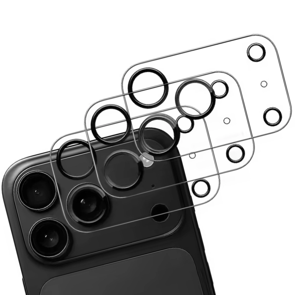 Qixxronics 3x Camera Lens Protector for iPhone 17 Pro Camera Lens Tempered Glass Protector [Night Circle]