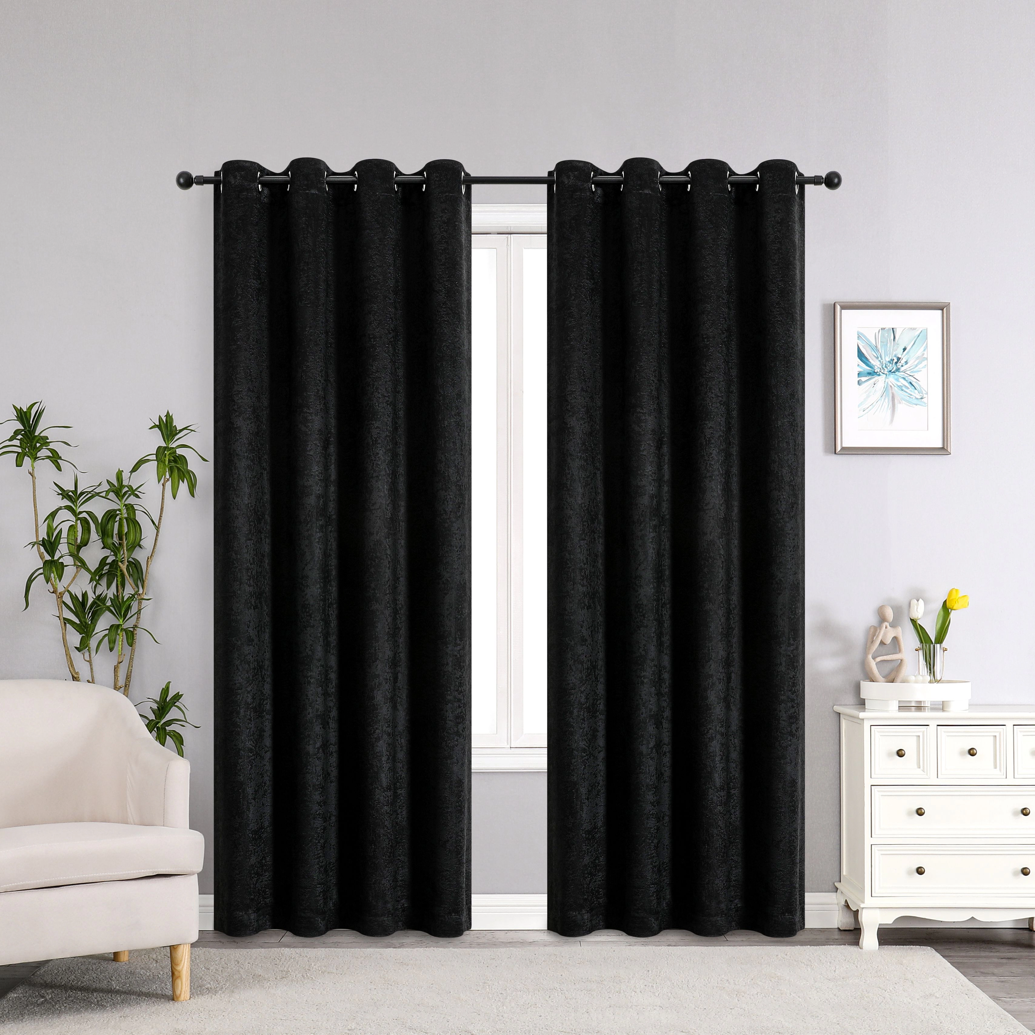 Kate Aurora Modern Art Contemporary 2 Pack Light Filtering Grommet Top Curtains