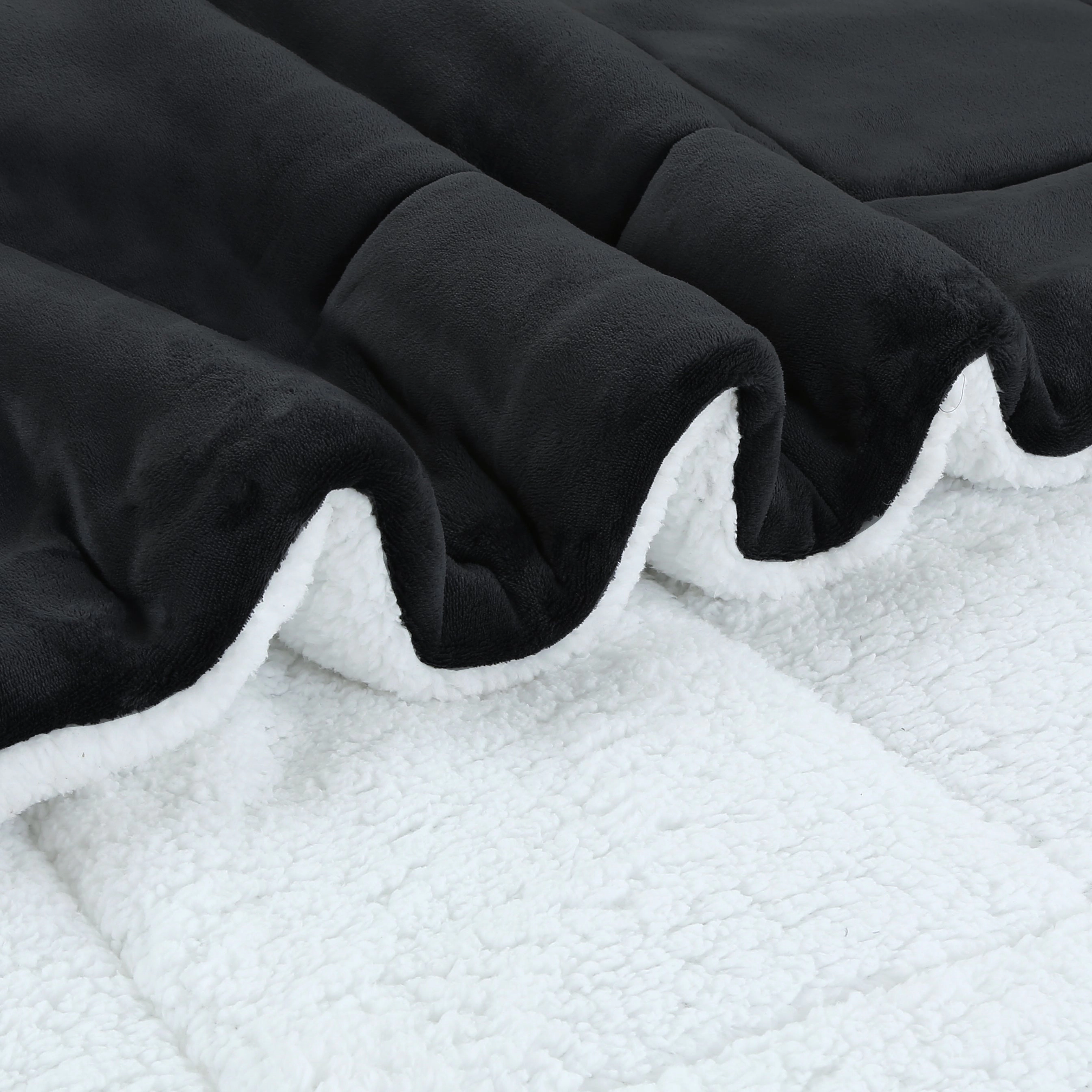 MarCielo 3 Pieces Ultra Soft Micromink Sherpa Comforter Set