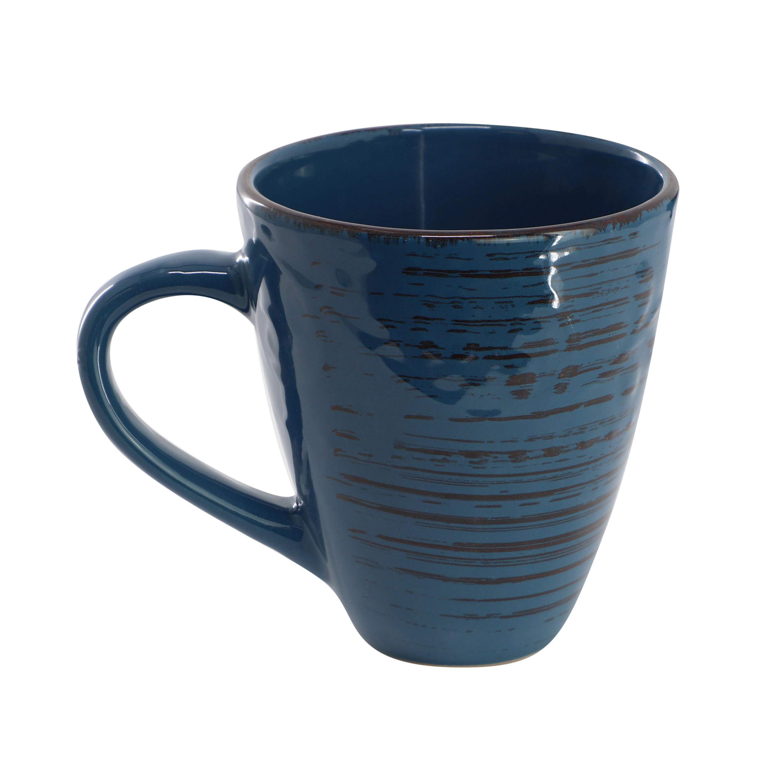 Elama Malibu 16-Piece Stoneware Dinnerware Set