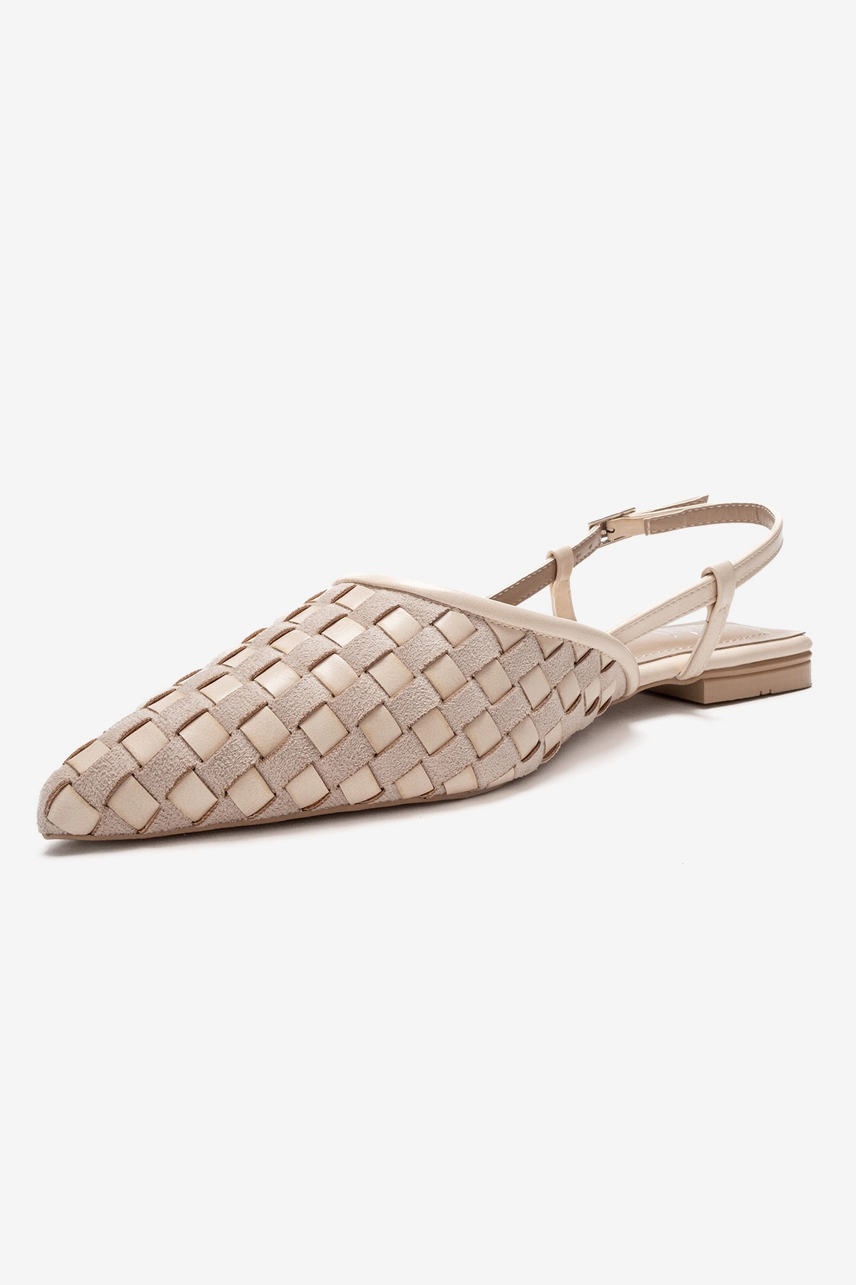 Prologue Shoes Womens Chanda Pointed Toe Woven Sandal