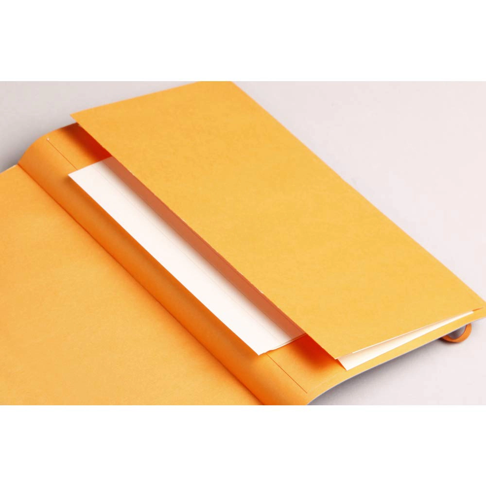 Rhodia Rhodiarama Softcover Notebook - Lined 160 Pages - 9.75 x 7.5 in - Poppy