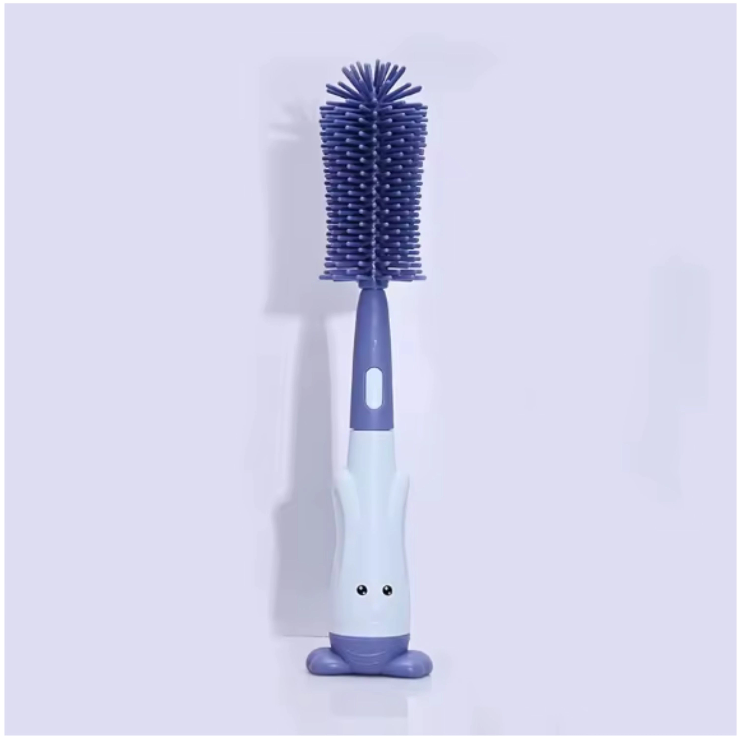 Kitcheniva 3-in-1 Silicone Bottle Brush With Detachable Head, Detachable Teat Nipple Cleaner Brush, And Straw Cleaner