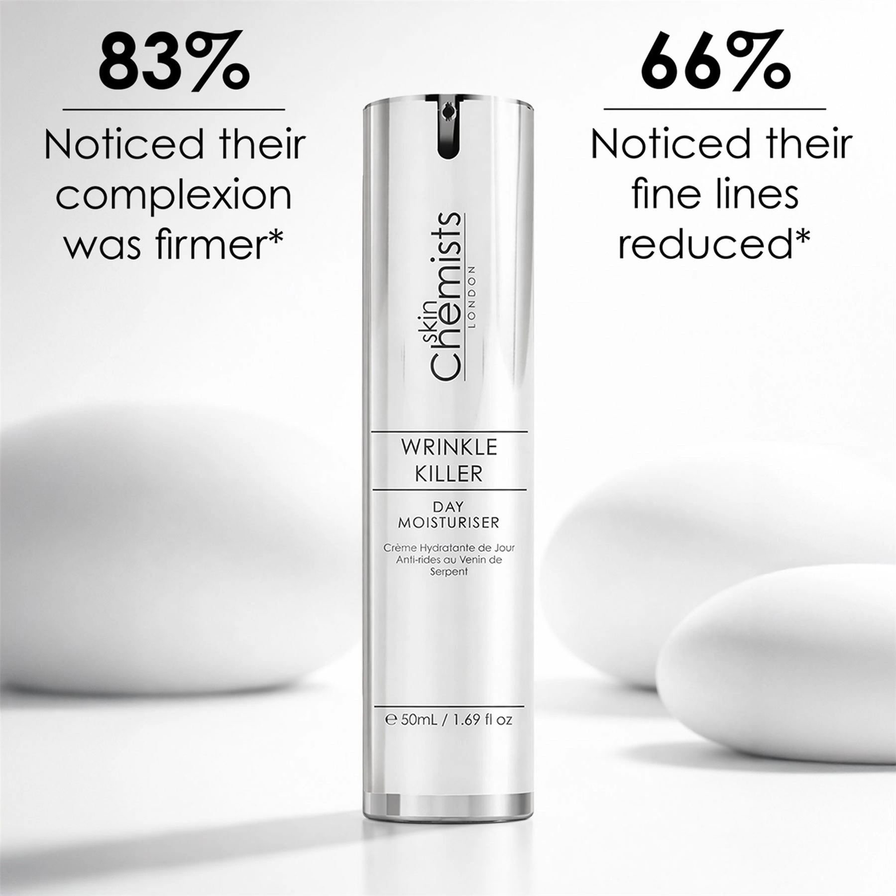skinChemists Wrinkle Killer Day Moisturiser 50ml - Firming, Smoothing, Hydrating