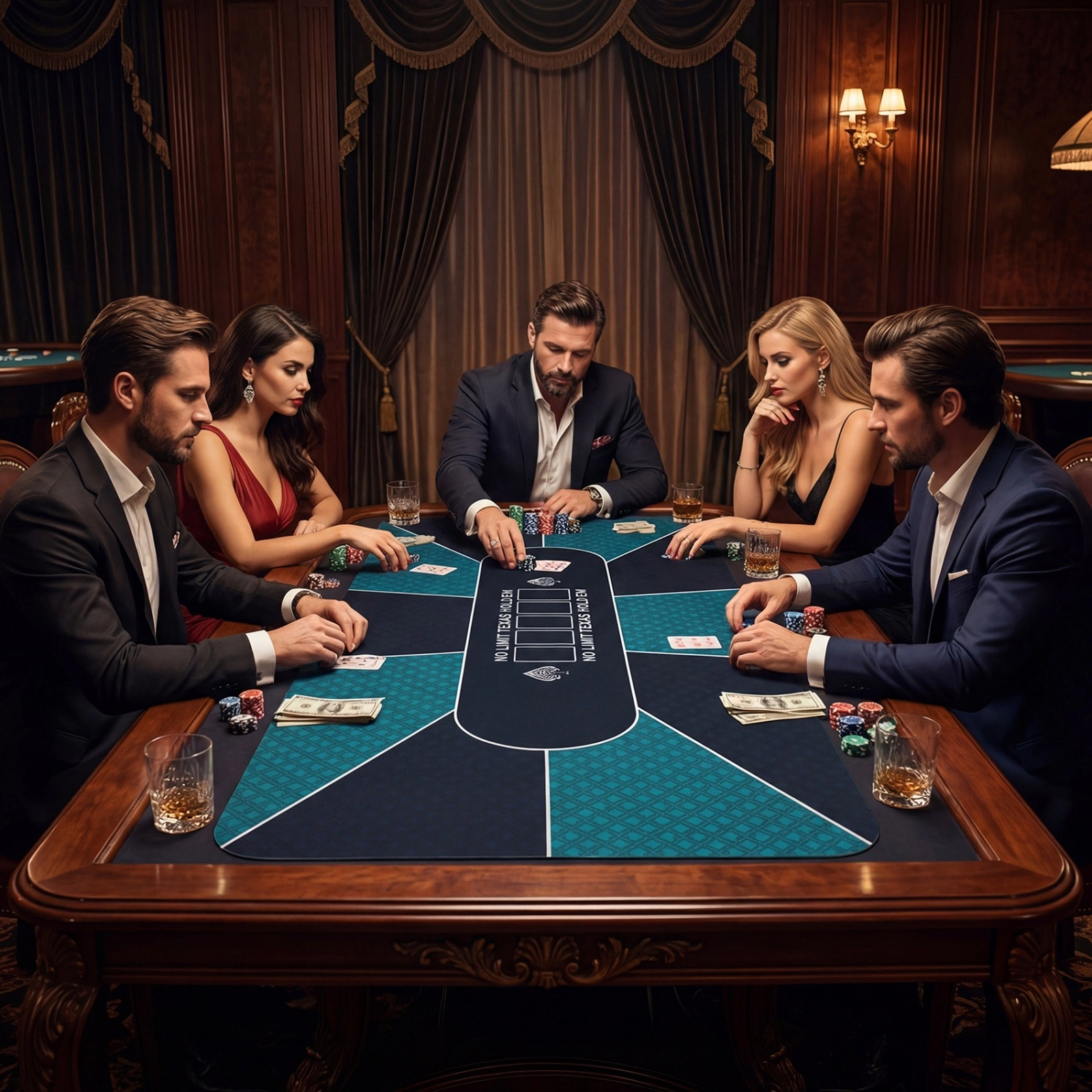 SUGIFT 70-in by 35-in Water-Repellent 10-Player Poker Table Top Mat with Anti-Slip Rubber Base and Carrying Bag