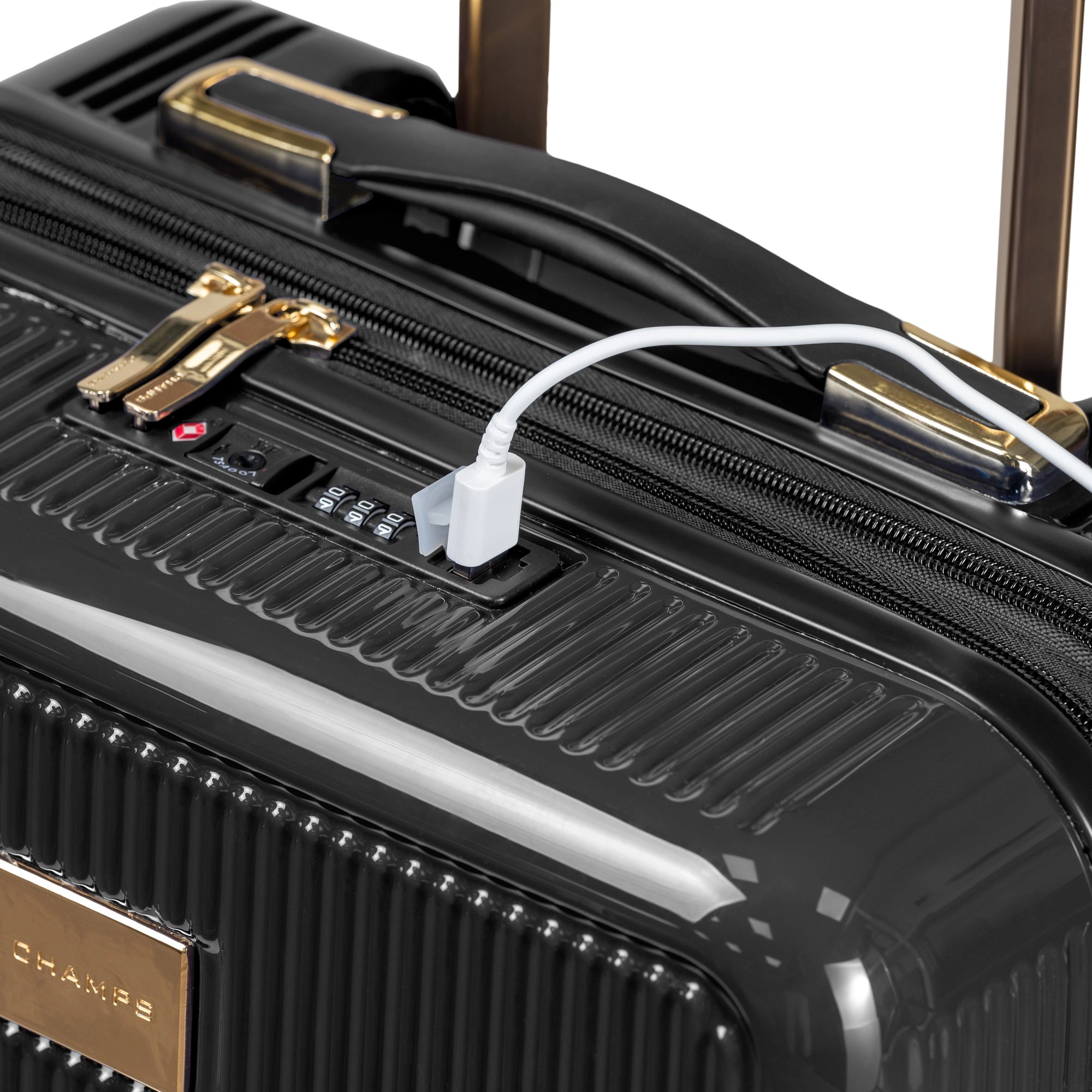 CHAMPS Luxe Collection 3-piece Hardside Luggage Set