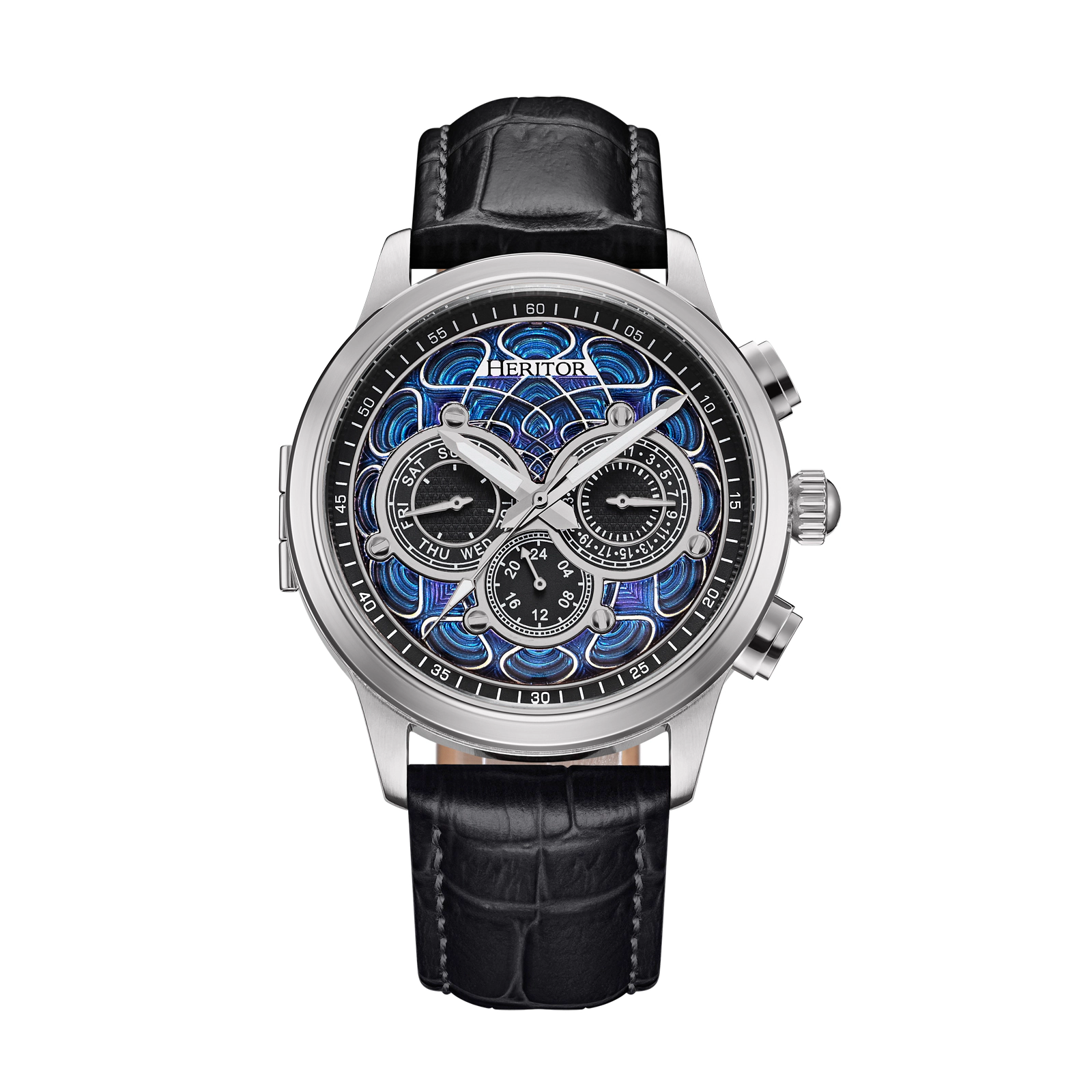 Heritor Automatic Apostle Vitreous Enamel Dial Watch