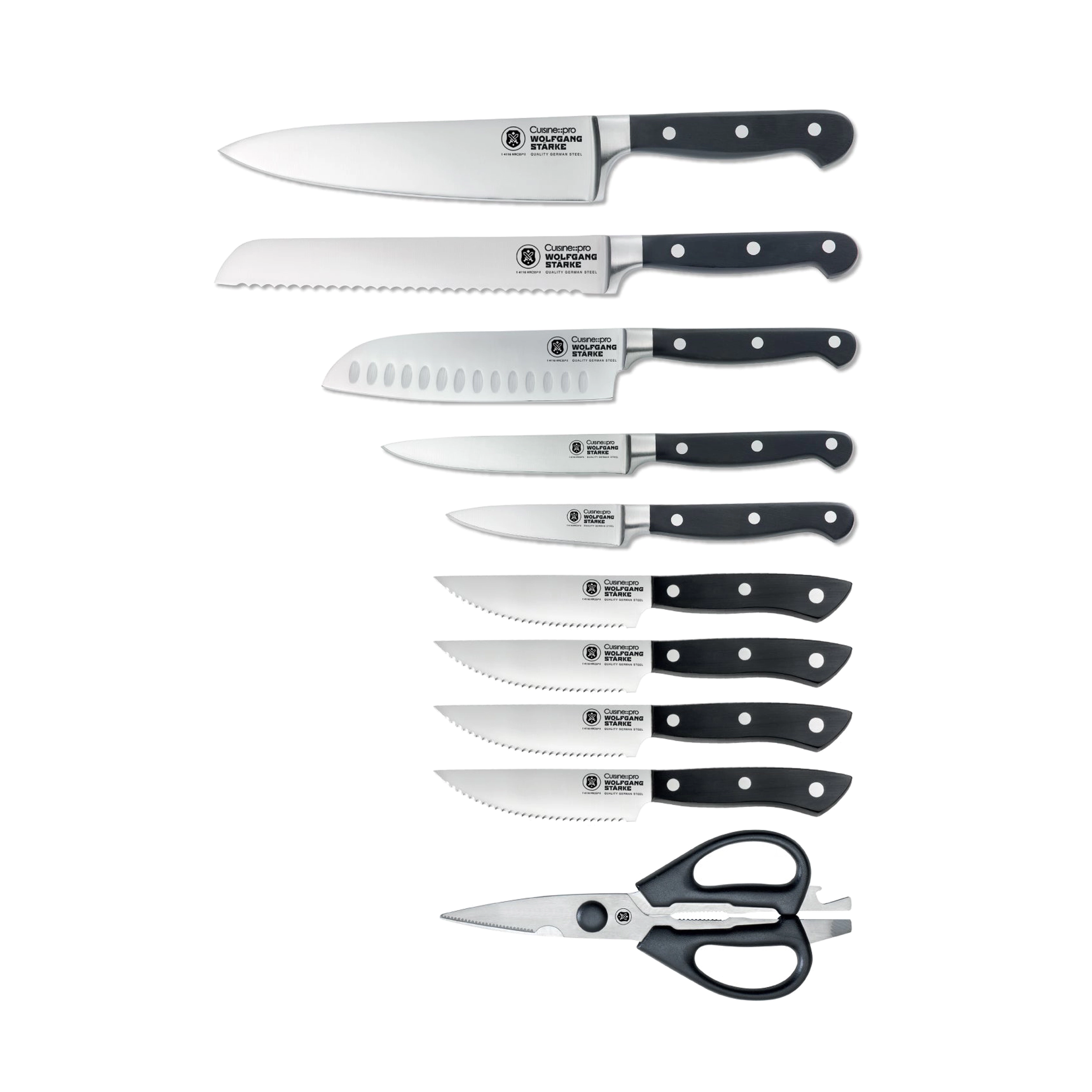 Cuisine::pro® WOLFGANG STARKE Kutchin Knife Block 11 Piece