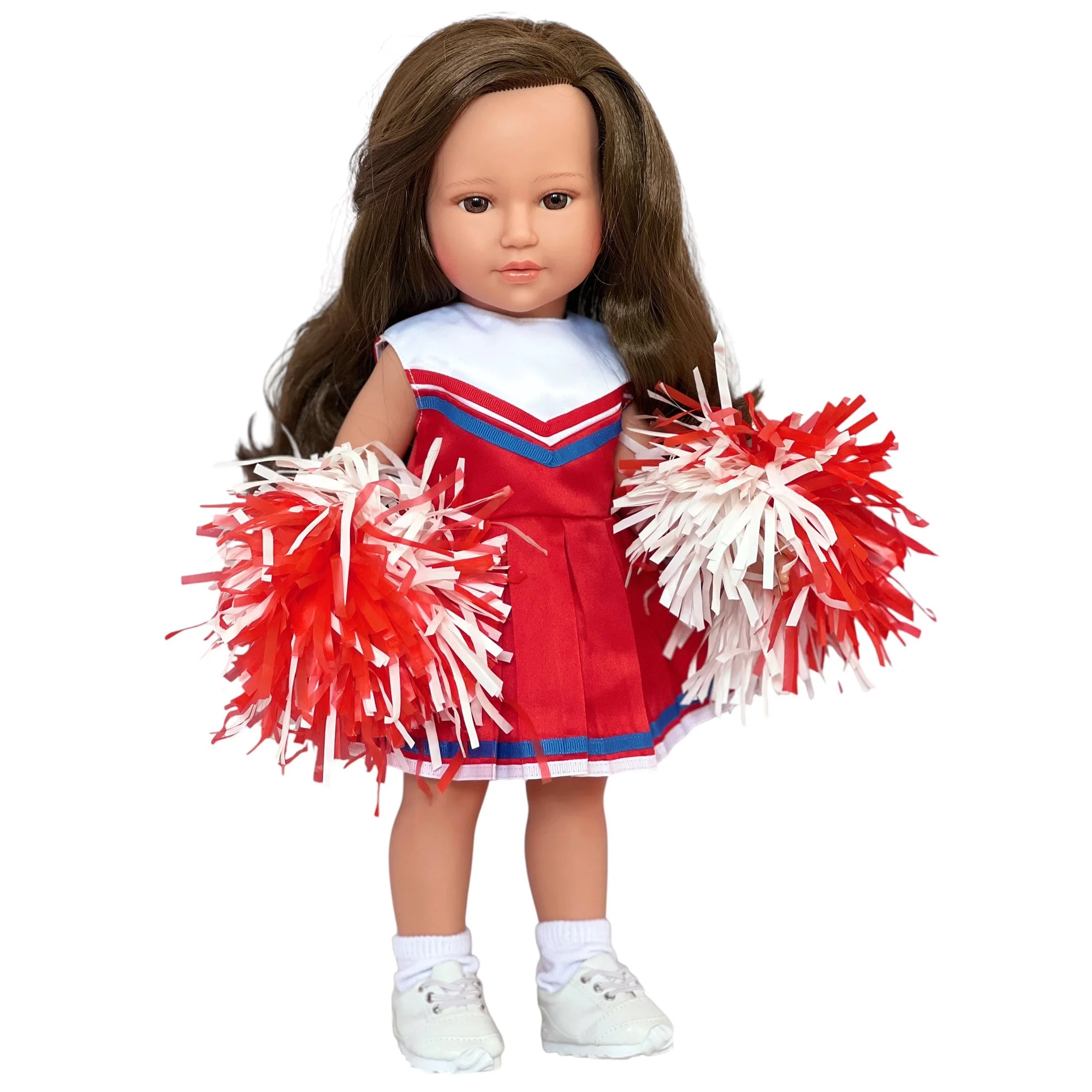 MBD® 18 Inch Girl Doll Clothes- Red Cheerleader Outfit Fits 18 Inch Kennedy and Friends Dolls