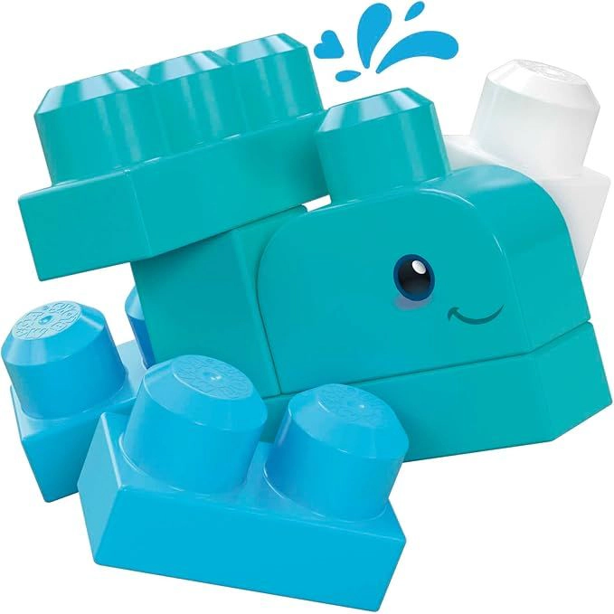 MEGA BLOKS Fisher-Price Ocean Time Green Town 70-Piece Eco Play Set
