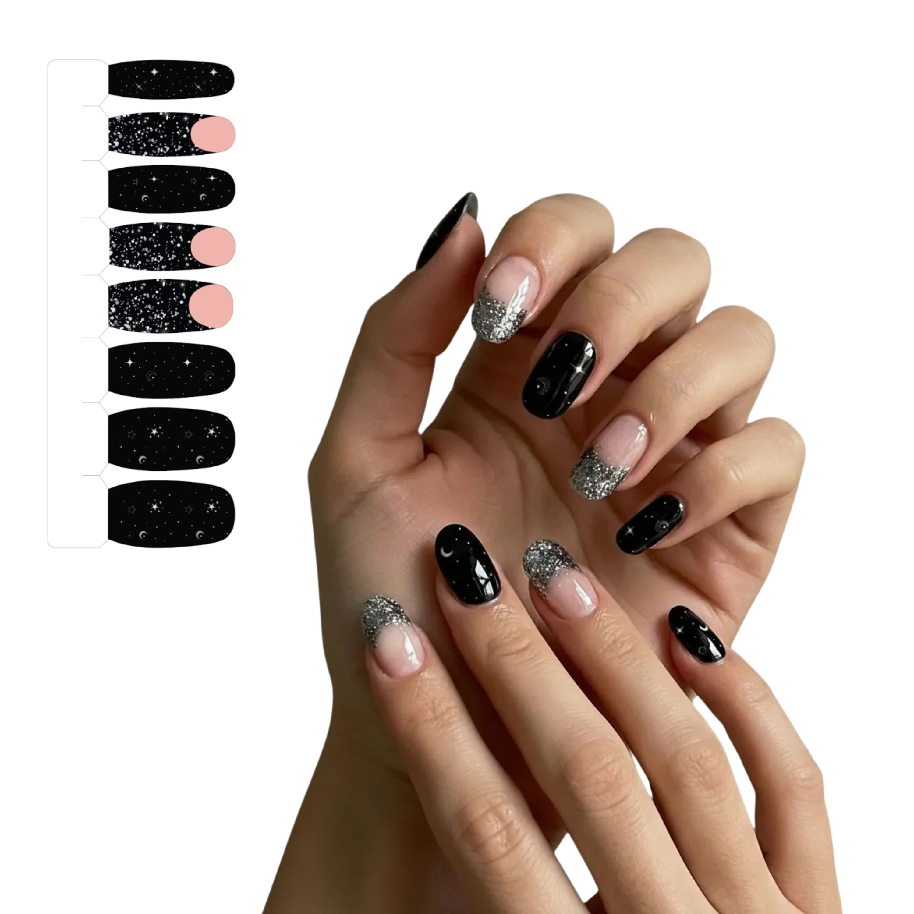 XPNail Women's 2-Pack Bundle of Nail Polish Strips Skye 16ct