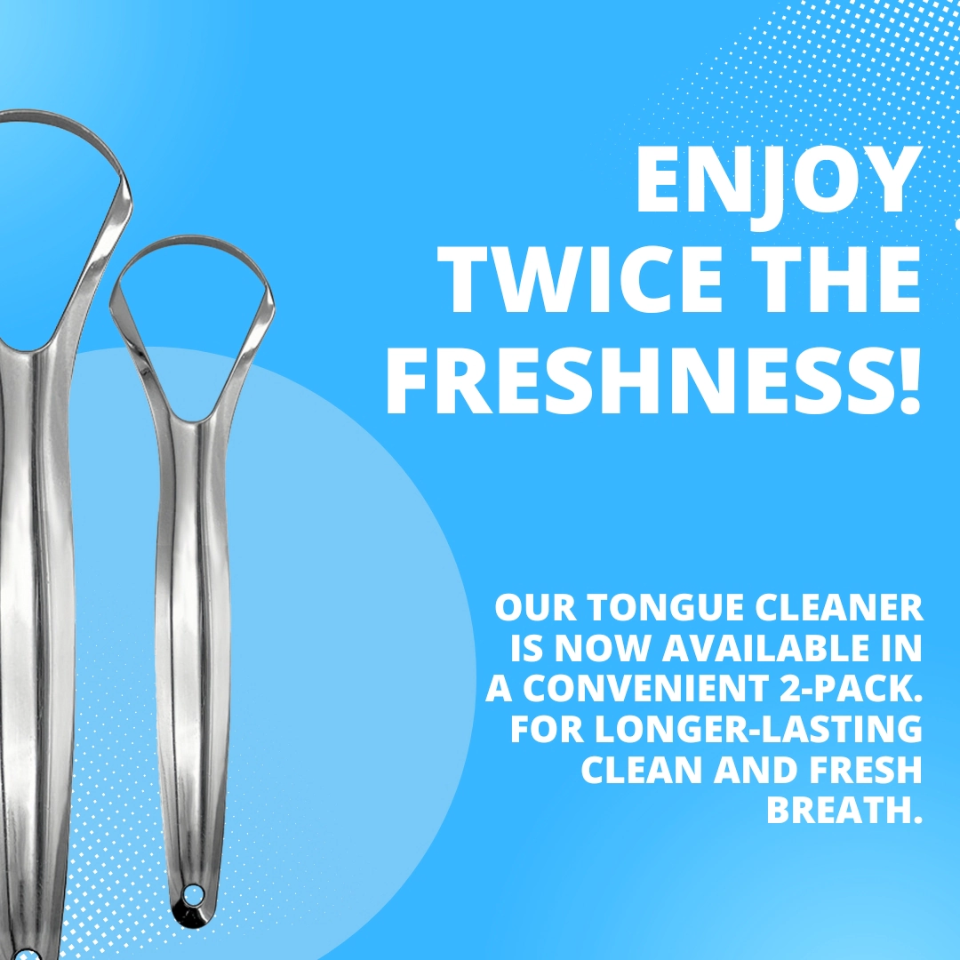 Pursonic Unisex Stainless Steel Tongue Cleaner – 2 Pack