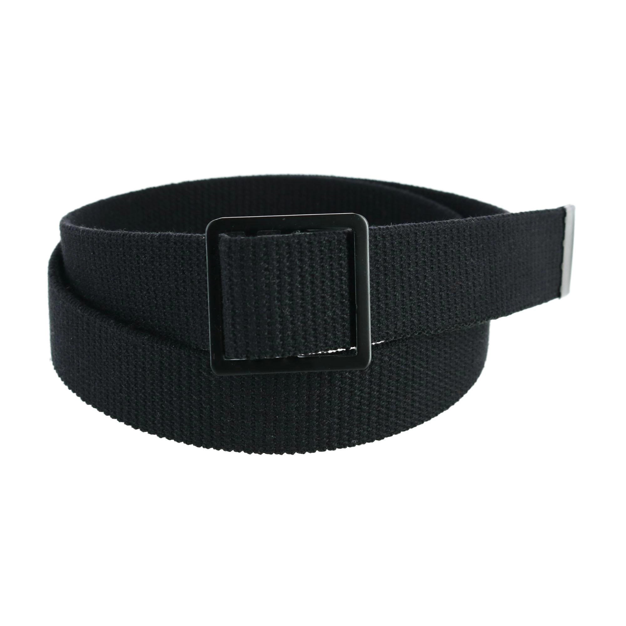 CTM Men's Military Grade Belt with Open Face Buckle