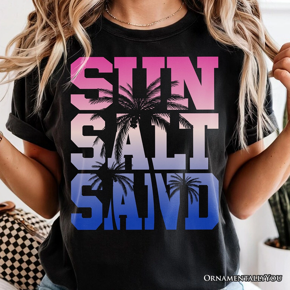 OrnamentallyYou Womens Sun Salt Sand Summer T-Shirt