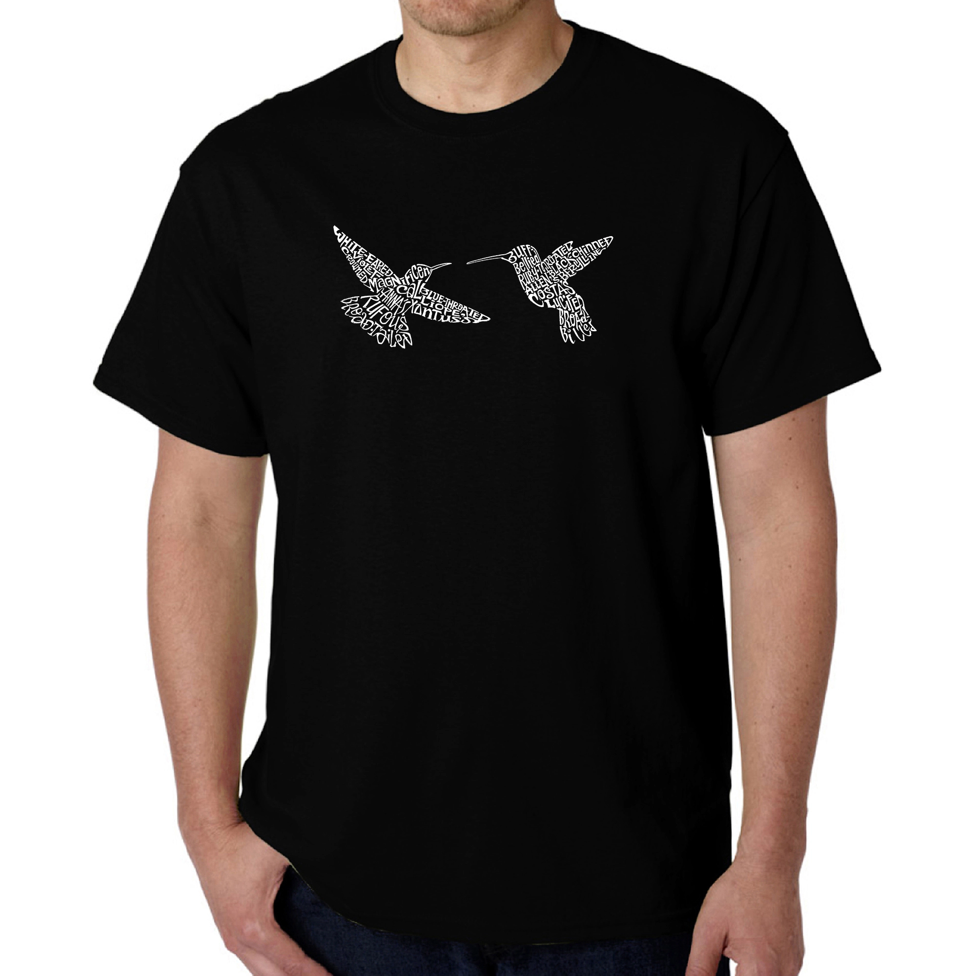 LA Pop Art Men's Word T-Shirt - Hummingbirds
