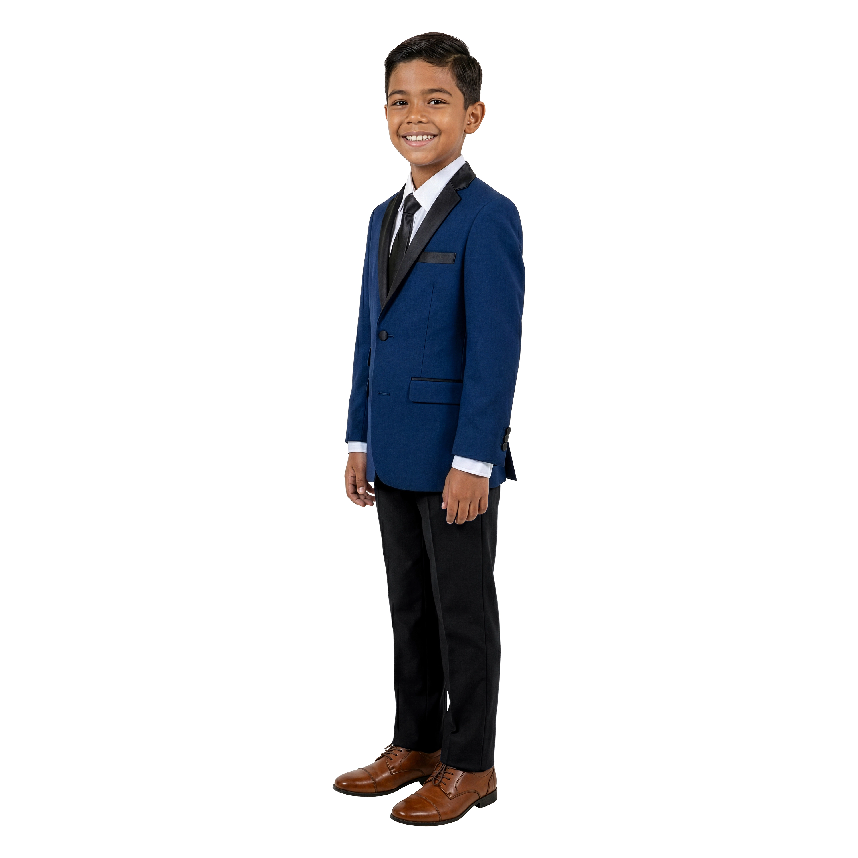 Tazzio Little & Big Boys Slim Fit 4-Pc. Solid Suit Set