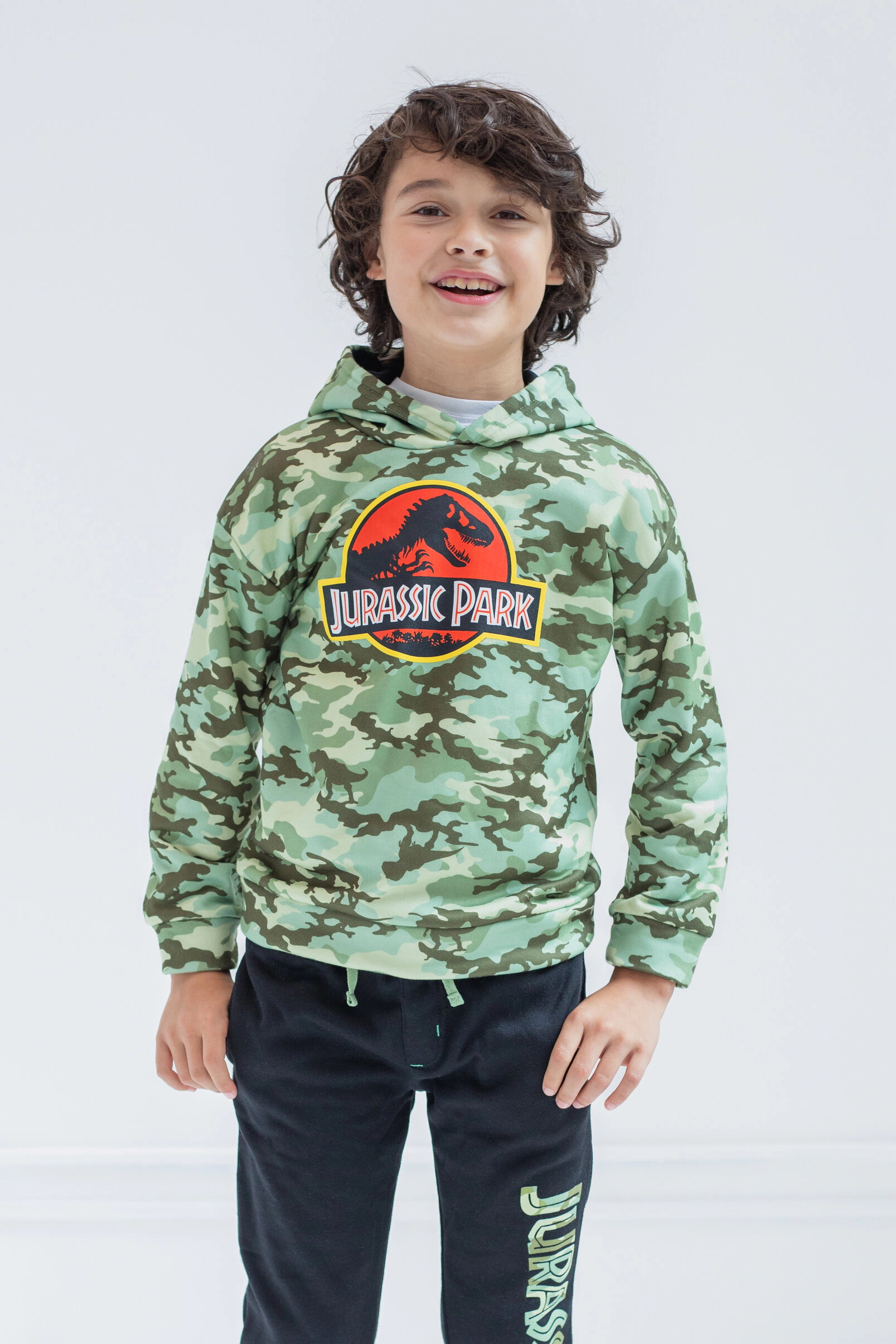 Jurassic World Park T-Rex Boys' 2-Piece Fleece Hoodie and Pants Set