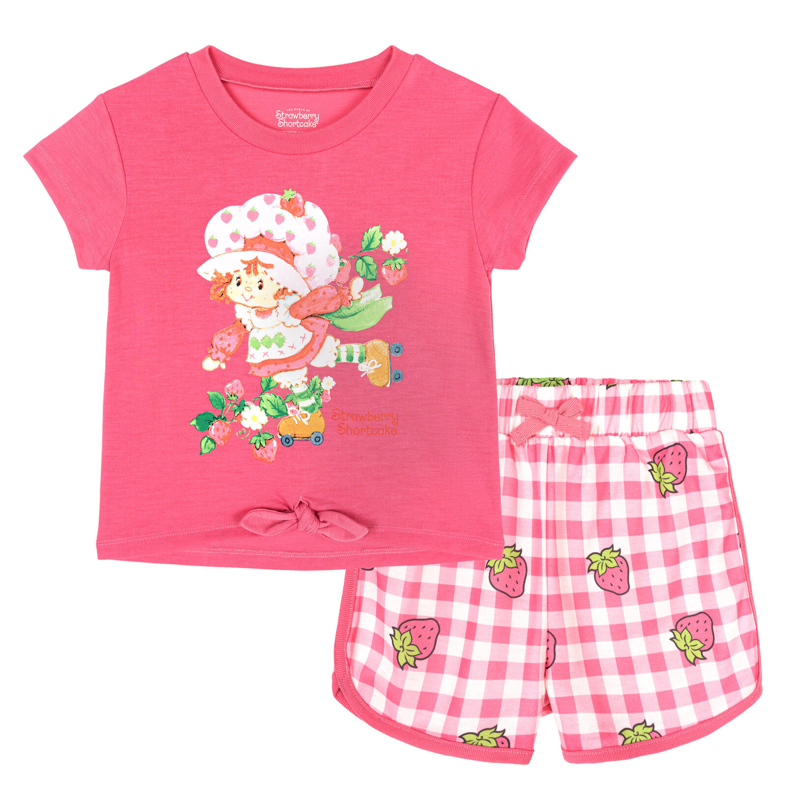 Strawberry Shortcake Girls' 2-Piece Tee and Shorts Set