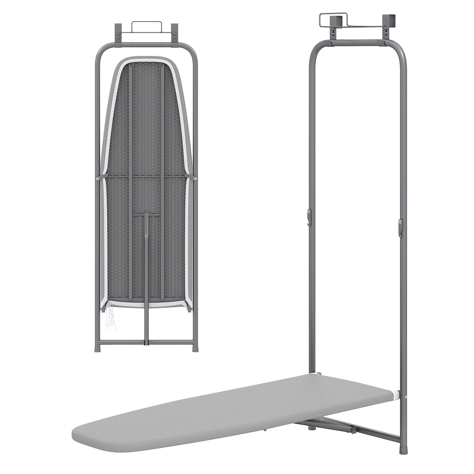 Slickblue Space Saving Foldable Hanging Ironing Board for Home