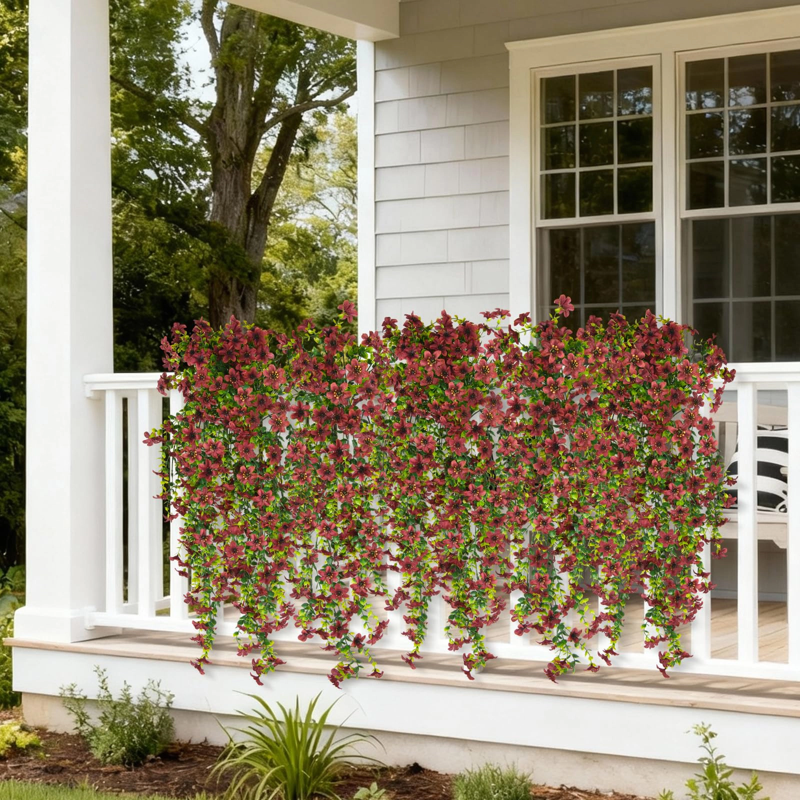 PUPWE Artificial Fall Flowers For Outdoor Decoration