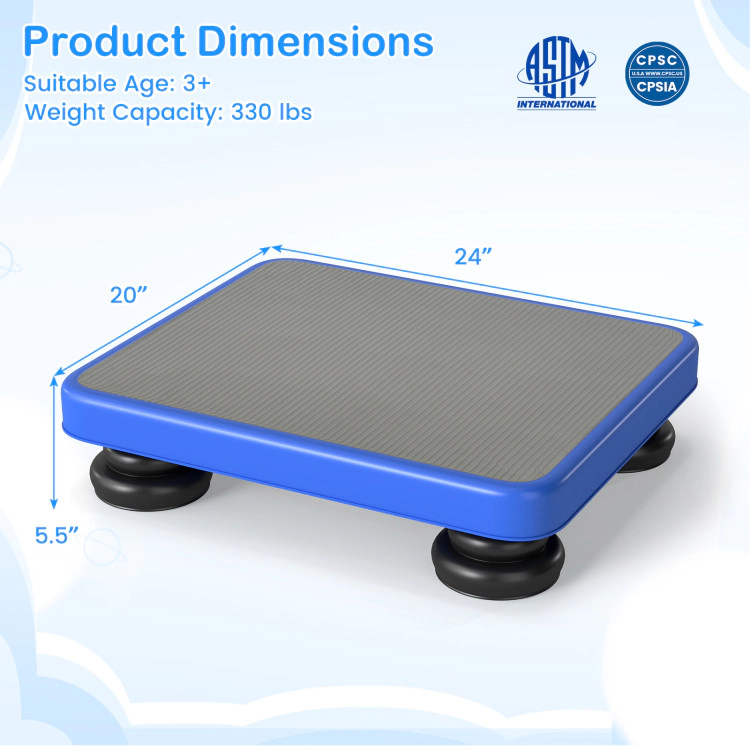 Hivvago 24 x 20" Kids Rebounder Bouncing Board with Elastic Rope