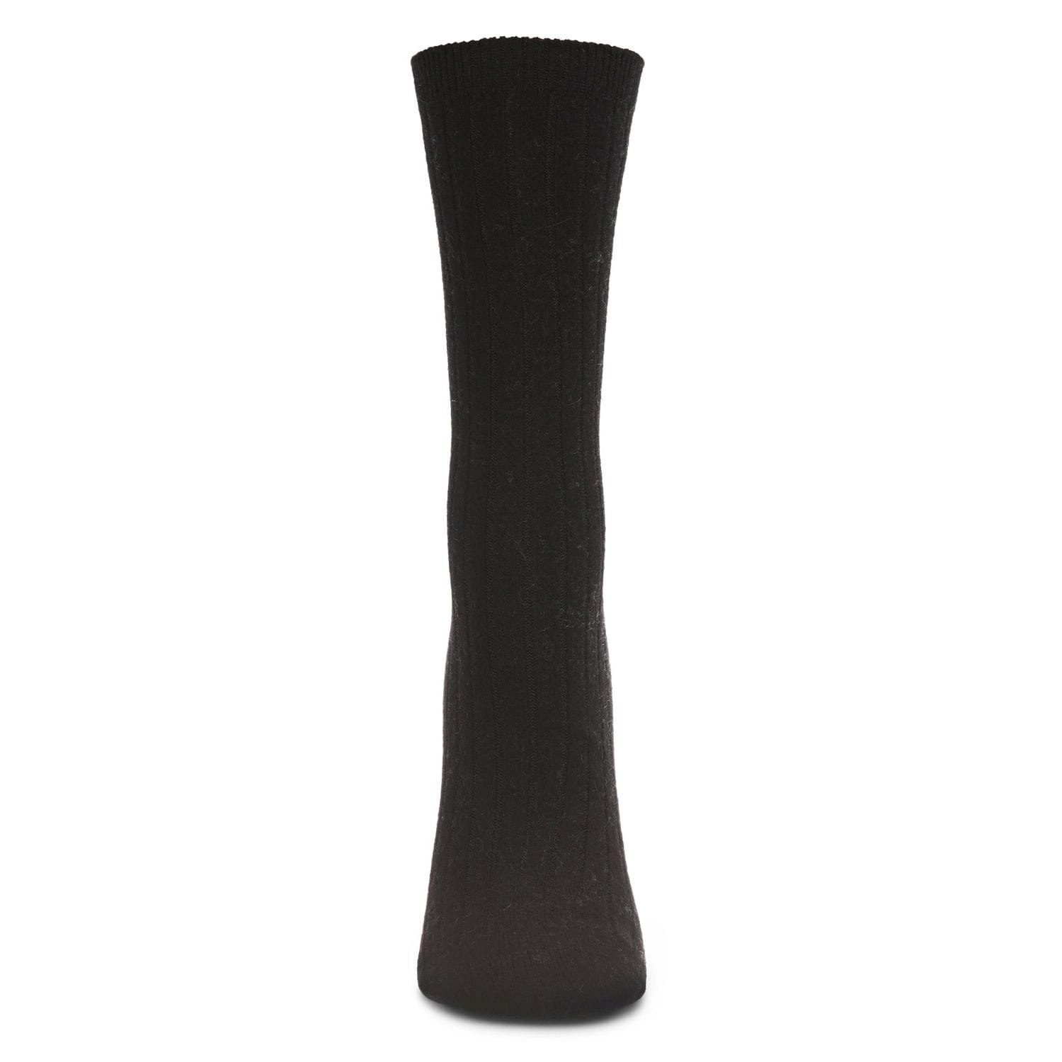 MeMoi Women's Soft Solid Luxe Ribbed Cashmere Blend Crew Socks